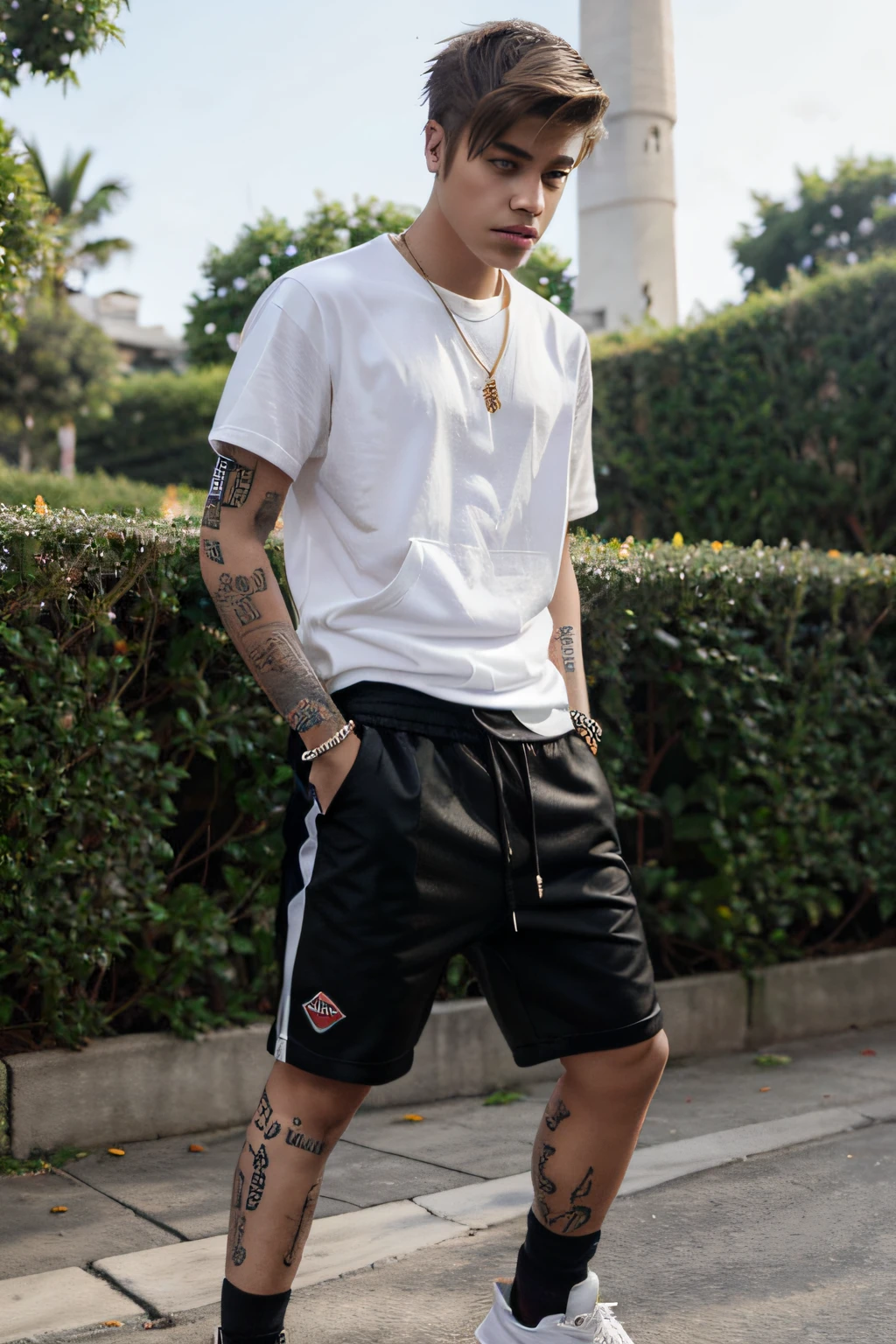 Justin Bieber sucks Zayn Malik's shorts