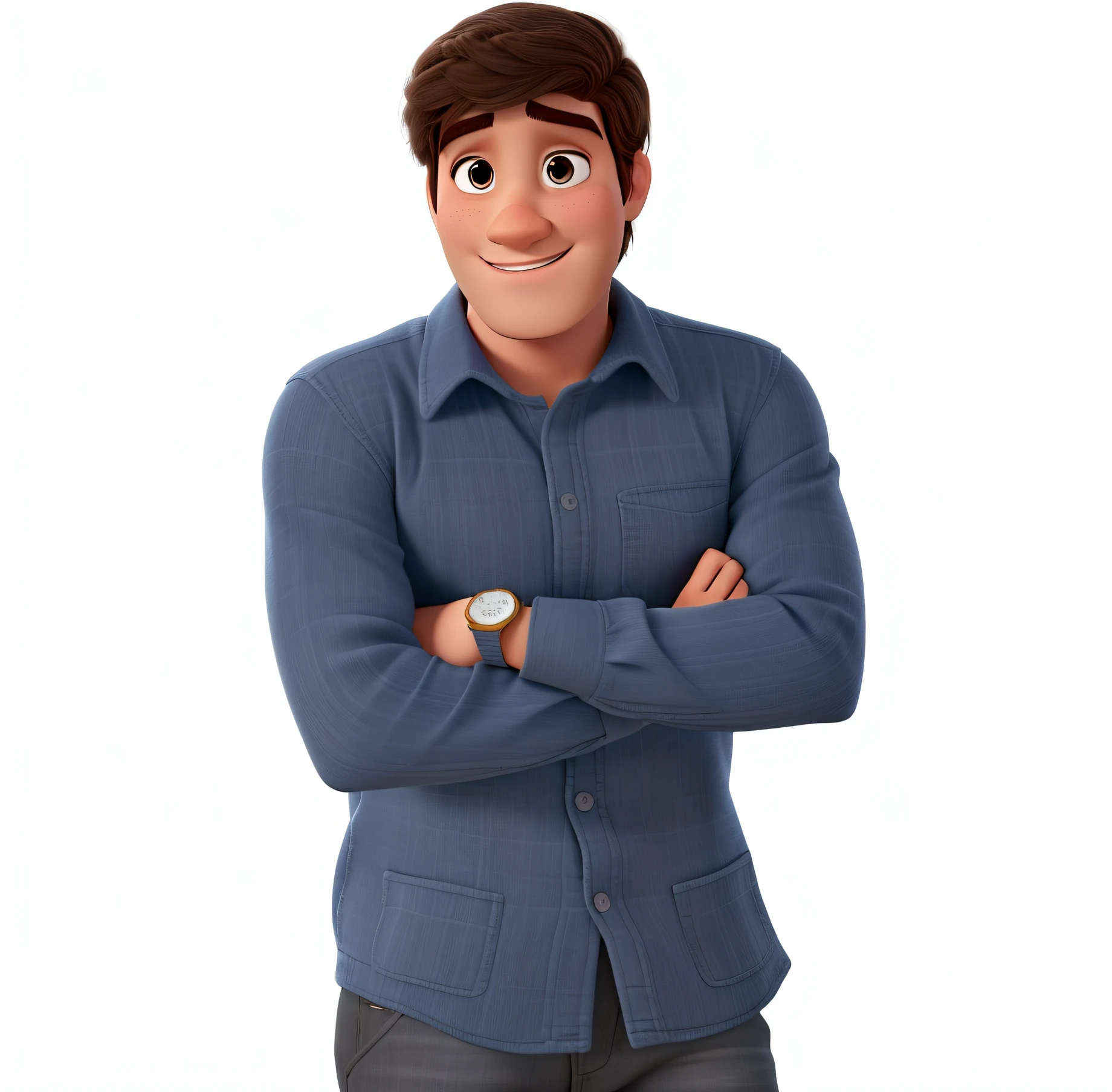 UM HOMEM BRANCO ESTILO DISNEY PIXAR ALTA QUALIDADE , MELHOR QUALIDADE