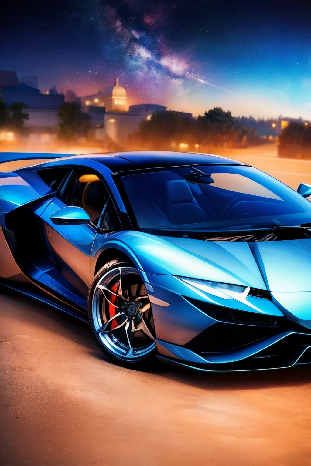 独奏,A single supercar,Super handsome,ultra cool,Super dreamy,Lamborghini,dream magical,magical,All eyes are watching,Shine on the scene