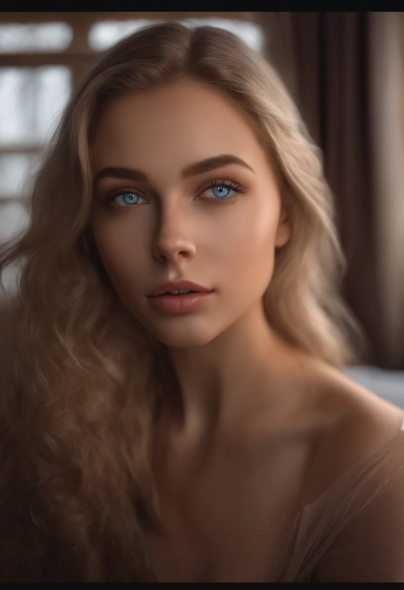 arafed woman fully , sexy girl with blue eyes, ultra realistic, meticulously detailed, portrait sophie mudd, blonde hair and large eyes, selfie of a young woman, bedroom eyes, violet myers, without makeup, natural makeup, looking directly at the camera, face with artgram, subtle makeup, stunning full body shot posing in a club at night, in club, large size bust