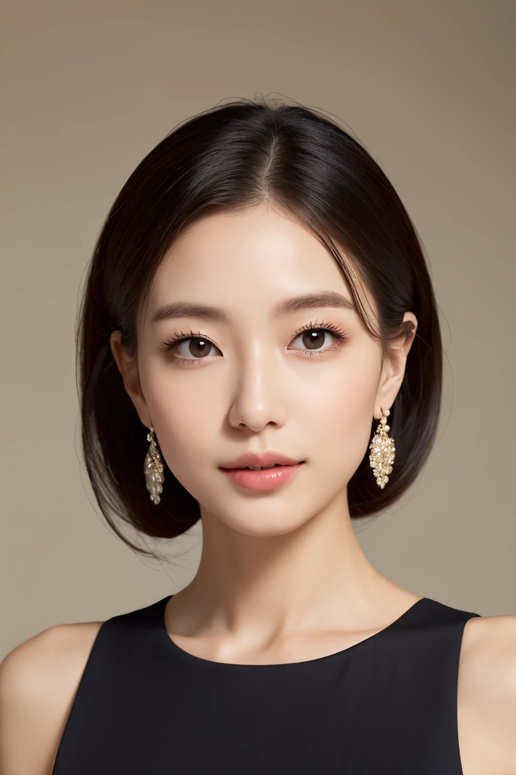 Create an image of an elegant woman who embodies timeless beauty. She、Enhances your figure without looking intimidating、Must wear close-fitting clothing, Simple dress. The color of the dress should be soft, Complementary shades that match her skin tone and this season's palette. Keep accessories to a minimum, presumably、It would be one of the delicate pieces of jewelry, thin necklace and elegant earrings.
The posture is calm and graceful, hali々and standing、exuding confidence. Her smile is warm、It's real, charming and kind, suggest a friendly and positive attitude. Her eyes are gentle、however、Your eyes need a confident look, suggests trustworthiness and intelligence.
movement in the video、、It should convey elegance and calmness, presumably、Must have been caught in the middle of a graceful gesture that suggested poise and dignity. Lastly, Her way of speaking, Although you can't hear it in the image, With a relaxed look、however, That should be reflected in your confident look, presumably、As if trying to speak clearly and calmly..、I think it's him'Slightly open mouth..
A modest yet sophisticated atmosphere.、It should complement her style without overshadowing it. The background is、Can create a subtle atmosphere with a sense of luxury., Classy environment.