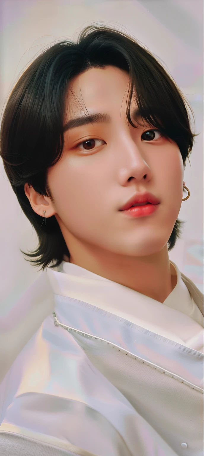 Un primer plano de una persona con una camisa blanca y una camisa blanca, Kim Doyoung, Taejune Kim, Hyung Tae, Jinyoung Shin, XQC, Hong June Hyung, Wonbin Lee, Foto de perfil de la foto de cabeza, Shin Jeongho, beautiful androgynous prince, delicate androgynous prince, jungkook, Seseon Yoon, Cai Xukun