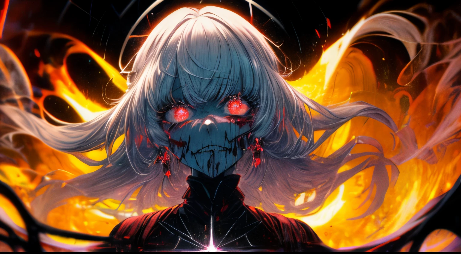 Luz radiactiva, anime2018::1, rojo::1, neon color::1,, Parte 1.5, cara detalada, Calidad Ultra, ultra graphics, Bloom 1.0, El vampiro, depression, Ultra realista, Anime IRL,Chica anime, Estilo oscuro, HDR, RTX, El cuerpo se desmorona , Cara detallada,soft illuminaotion, Makoto Sinkai,Pintura digital,staring at the camera", 8k, extremidades adicionales,Big dreamy eyes,Borrosa, Piel suave y lisa, Cara clonada, Symmetrical,neon liquid, fluyendo de los ojos,Arte del anime,Foto, Agrietamiento de la cara , ...key: rojo, sangre de los ojos, realista, Luz realista, Anime realista, Sombras realistas, liquid, dripping from a tree,depresivo, nubes, Sakura, spider lily , ojos detallados, Enfoque de los ojos, lashes, fluffy lower eyelashes:1.5, pale face,{Ojos muy rojos} {{{gloomy atmosphere}}}, imagen de miedo, selva, {{niebla}}, {{{{Neon red liquid, flowing down the trees}}}}, {{atmosfera oscura}}, {{{El cuerpo se desmorona}}}, {Trenzas}, Lluvia, {{sangre en el suelo}}, {{Fuego}}, {{{Primer plano de los ojos}}},The best generation, Ultra Generation, Generation 3000, 2048×2048.., Detalles faciales, Detallar ropa, Symmetrical balance, Ghoul de Tokio, El vampiro, Kaneki, Anime 2020, Agua y cielo, cabello negro,cabello detallado, Ghoul de Tokio, Kaneki, El vampiro, Arte depresivo, depression, aburrimiento, Tristeza, llorar, Dolor, humo negro, Black Energy, tentacles, Kagune, sangre, sangre en la cara, Un mar de sangre, Cadenas, Barbed wire, Fuego, Wide-angle camera, Muchos detalles finos, spider lily, Sakura, dulce, Scalopendra, fondo negro, Agujero en el estuche, muerto por dentro, Arte muerto, acostado en la hierba,
