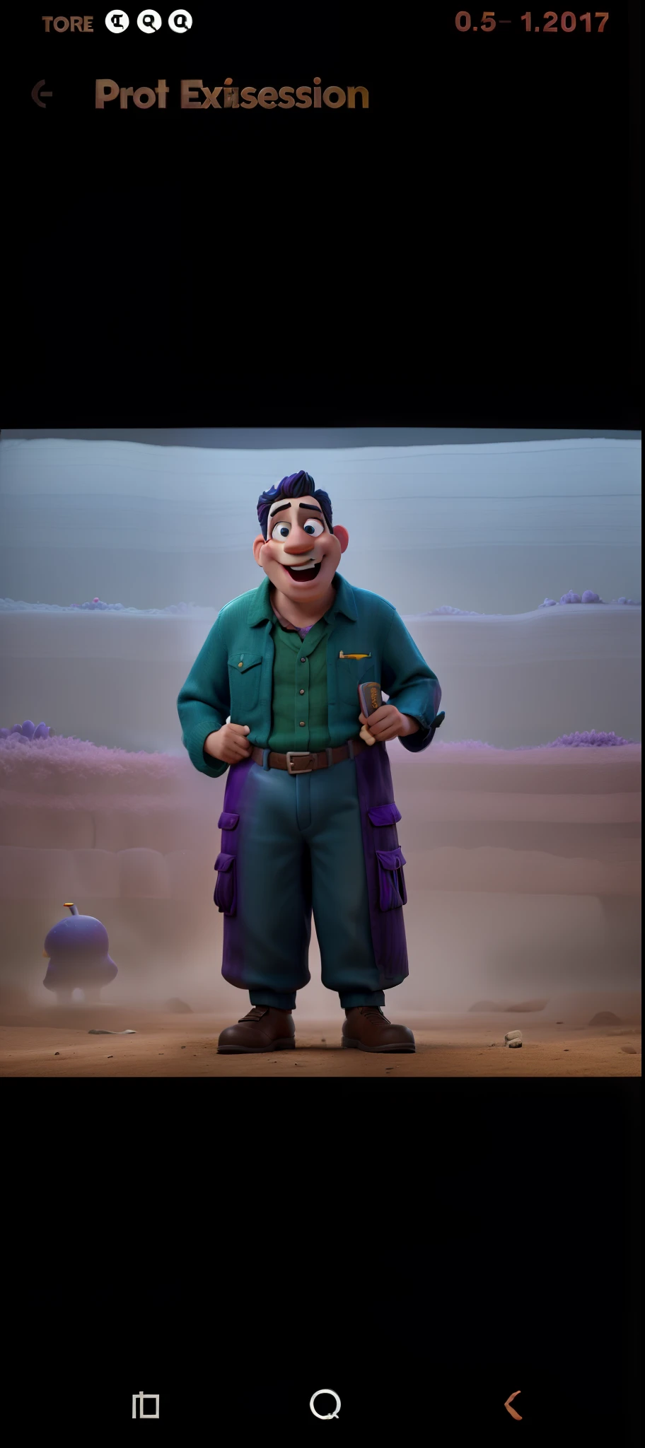 Capa de um filme da Disney, sobre um personagem com com roupas escuras, dark background with purple psychedelic images and experiment calculations, and with the title EXPERIMENTATION