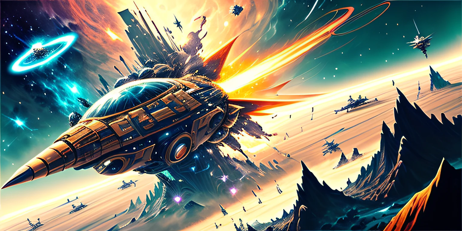epic space battle