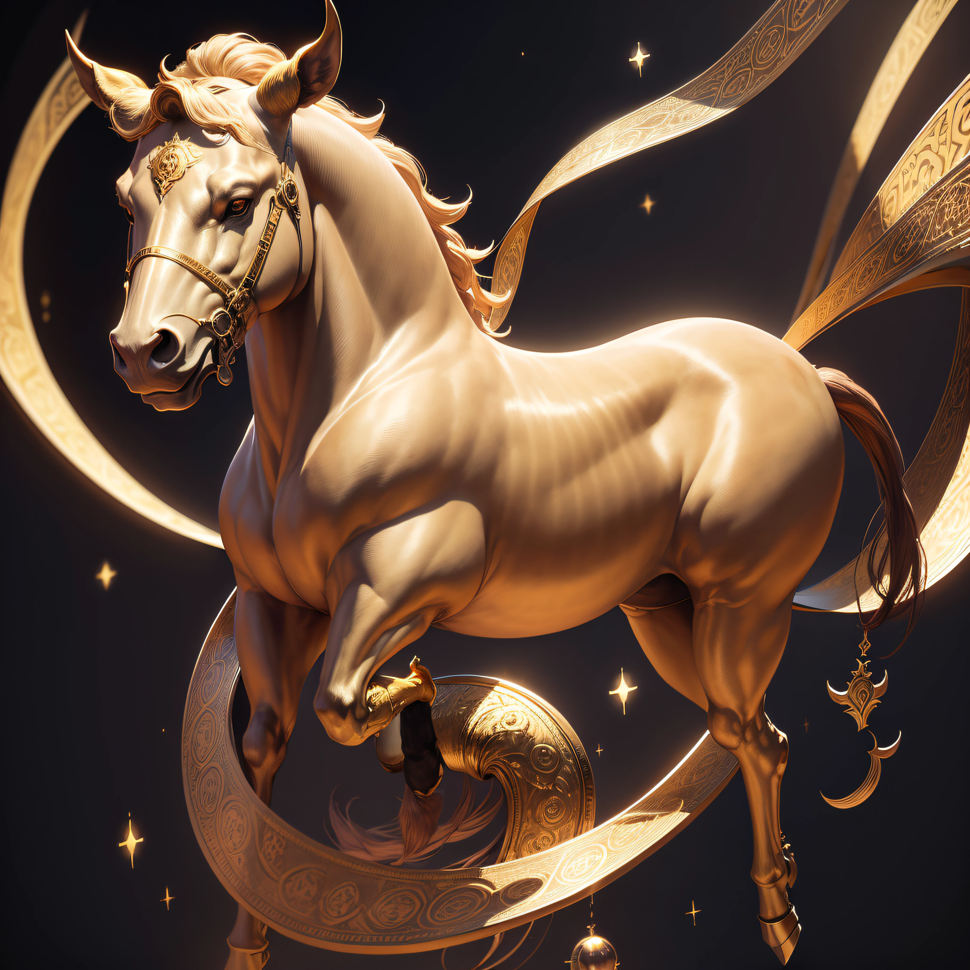 Zodiac signs, golden taurus, Renaissance, UHD, masterpiece, ccurate, highres