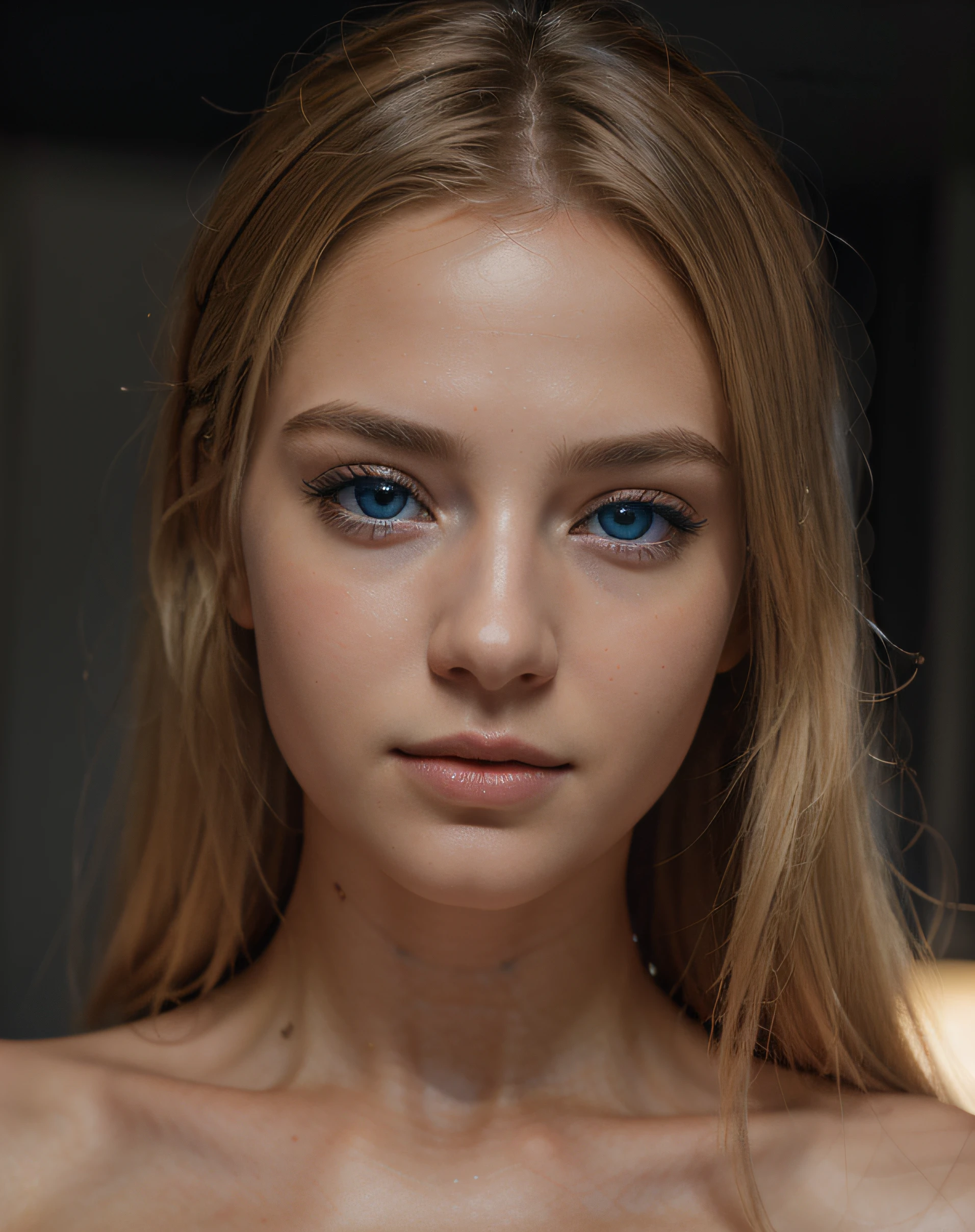 sexy women, 24 years old, blue eyes, detailed symmetrical realistic face, blonde hair ,Photorealistic, Best Quality, hyper detailed, a handsome female, 独奏, Real life, looking a viewer, skin texture, Film grain, extra high resolution, better shadow, Raw