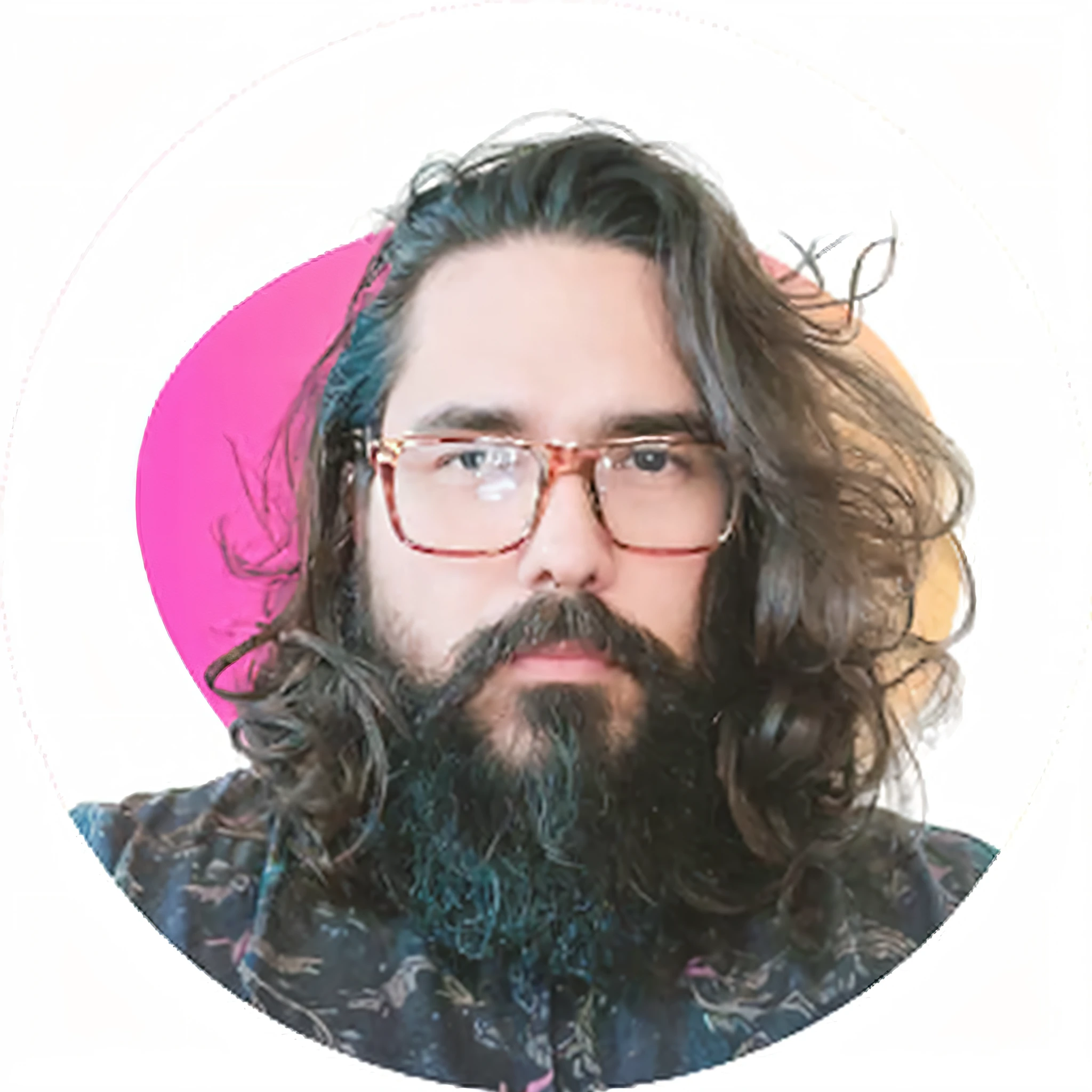 a close-up of a man with long hair and glasses, Typical cryptocurrency nerd, Bryan Lee O'Malley, ilustrador, imagem do avatar, avatar para o site, foto de perfil do discord, Rhys Lee, imagem de perfil, foto de perfil, foto do perfil, Postagem no Reddit, Directed by: Alejandro Obregon, Estilo Tyler Jacobson, david rios ferreira, Alex Yanes, Retrato NFT, Miguel Vicente