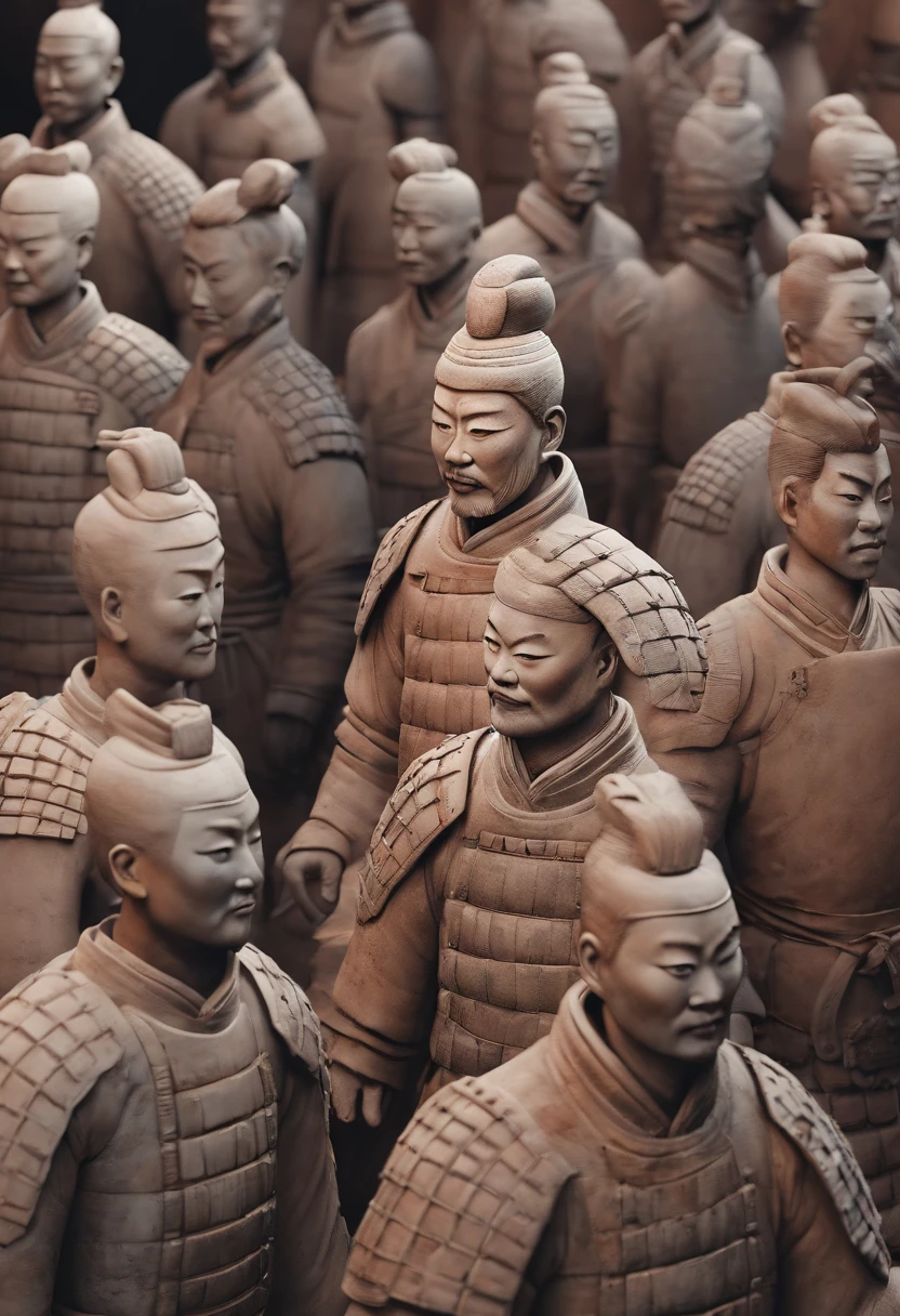 filmposter,,terracotta warriors,Alone,Detailed armor、delicated face