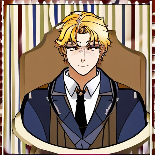 Ominis is of average height and quite thin. His skin is very pale but he has a beauty marks. His hair is blonde and swept back. He is blind and his eyes are milky from his blindness. ,original,Ominis is of average height and quite thin. His skin is very pale but he has a beauty marks. His hair is blonde and swept back. He is blind and his eyes are milky from his blindness. ,close up, face
