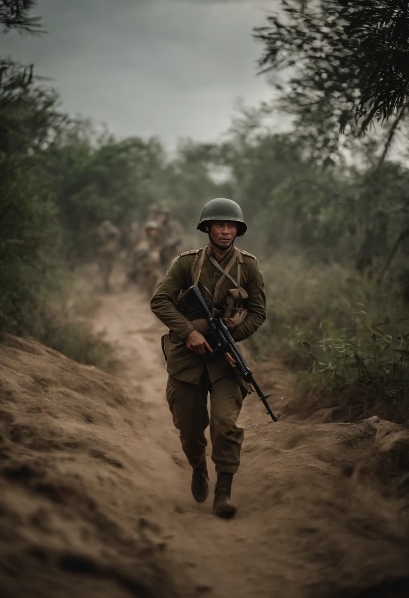 world war 2，，On the battlefield，Fully armed，binh，