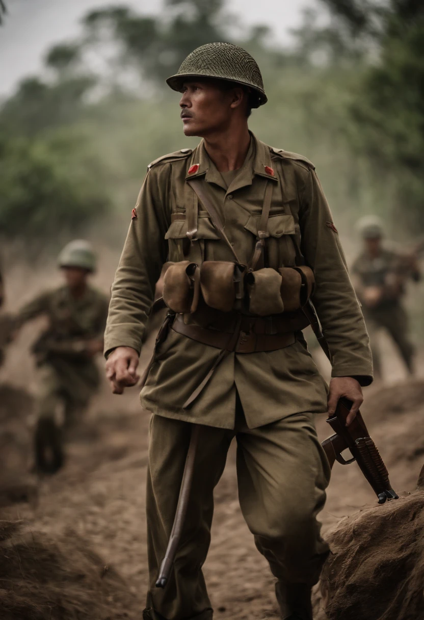 world war 2,,On the battlefield,Fully armed,binh,