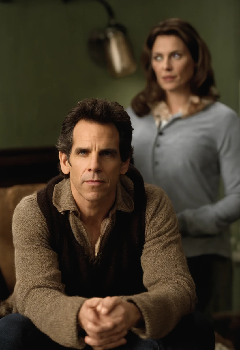 undefined,Meet the Parents film series,Greg Focker, the fictional character portrayed by Ben Stiller in the “Meet the Parents” film series, presents as an everyman with a relatable and approachable demeanor. He has an average build and height, with a generally unassuming appearance, often dressed casually in a way that underscores his down-to-earth and slightly awkward personality. His expressive facial features often convey his frequent discomfort and the comedic anxiety he experiences in various situations throughout the series.