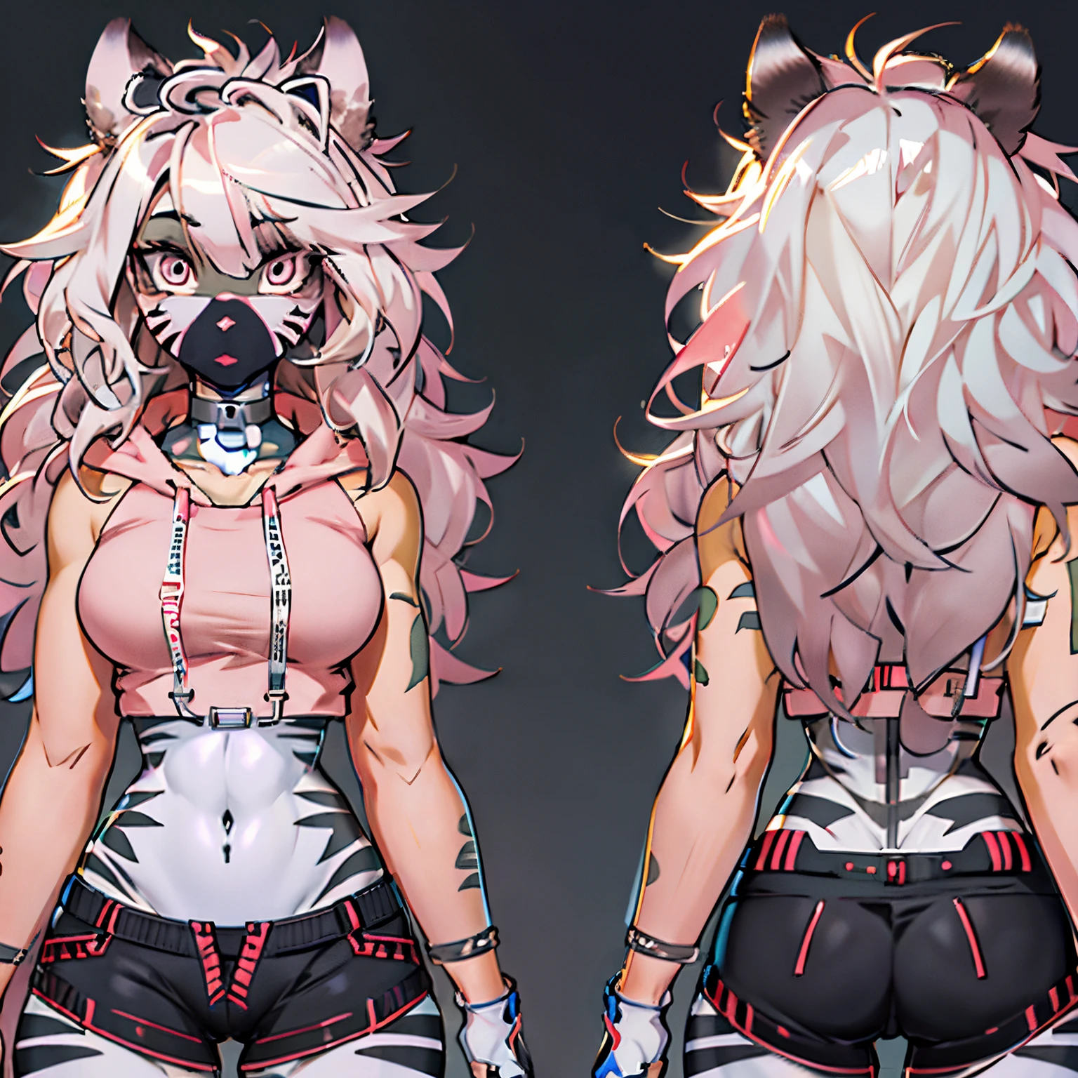 anime - style of depicting a woman in an outfit, zebra-like, female furry mini cute style, fullbody commission for, commission for high res, oc commission, female fursona, furry character, highly detailed full body, fursona furry art commission, detailed full body concept, Female anthropomorphic wolf, fursona commission, !!Highly detailed!!, detailed fanart