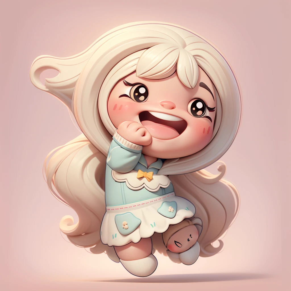 Create a collection of cute chibi baby dolls,Each has a lot of detail and 8K resolution. All dolls must follow the same solid color background pattern,E completa na imagem, Pubic Area Showing (corpo inteiroesbian, incluindo pernas: 1.5)
Mini bonecas fofas: Chame-a de Marina. Ela deve ter pequeno, cabelo gradiente amarelo-alaranjado. Seus olhos devem ser grandes e expressivos, long eyelashes and rosy cheeks. Delicado sorriso branco. Sophie deve usar um vestidinho fofo, Bib skirt and cute hat. Assustador. Be sure to add details to your clothes, such as buttons and pockets, Sapatos bonitos
Certifique-se de adicionar uma sombra, Textura e detalhe do cabelo, As roupas ar, Torne-os mais fofos e charmosos.