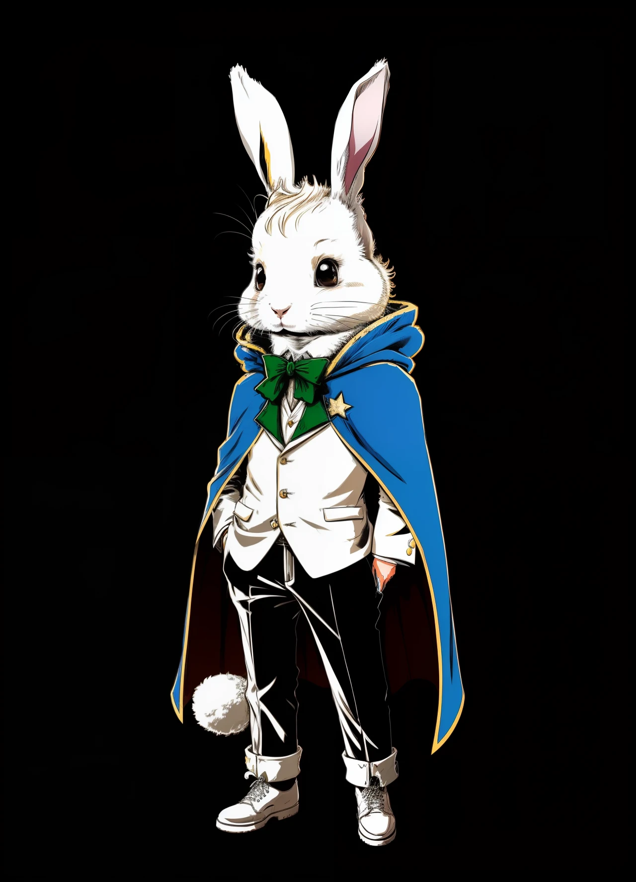 Furry, Furry dragon (anthro), fluffy coat, eyes black, god of eyes, gray witch hat with black bow, coat all over belly and thigh, artwork, detailded, (skin covering the belly and thigh, (VOLUMOUS WHITE COAT ON THE NECK), White dragon's tail, Kemono peludo, wearing glasses without rounded lenses, cute thighs, shiny thigh, pelagem detailded, gray striped silk socks, and black, black and gray striped silk gloves, cute pose, mic, dominant, femboy