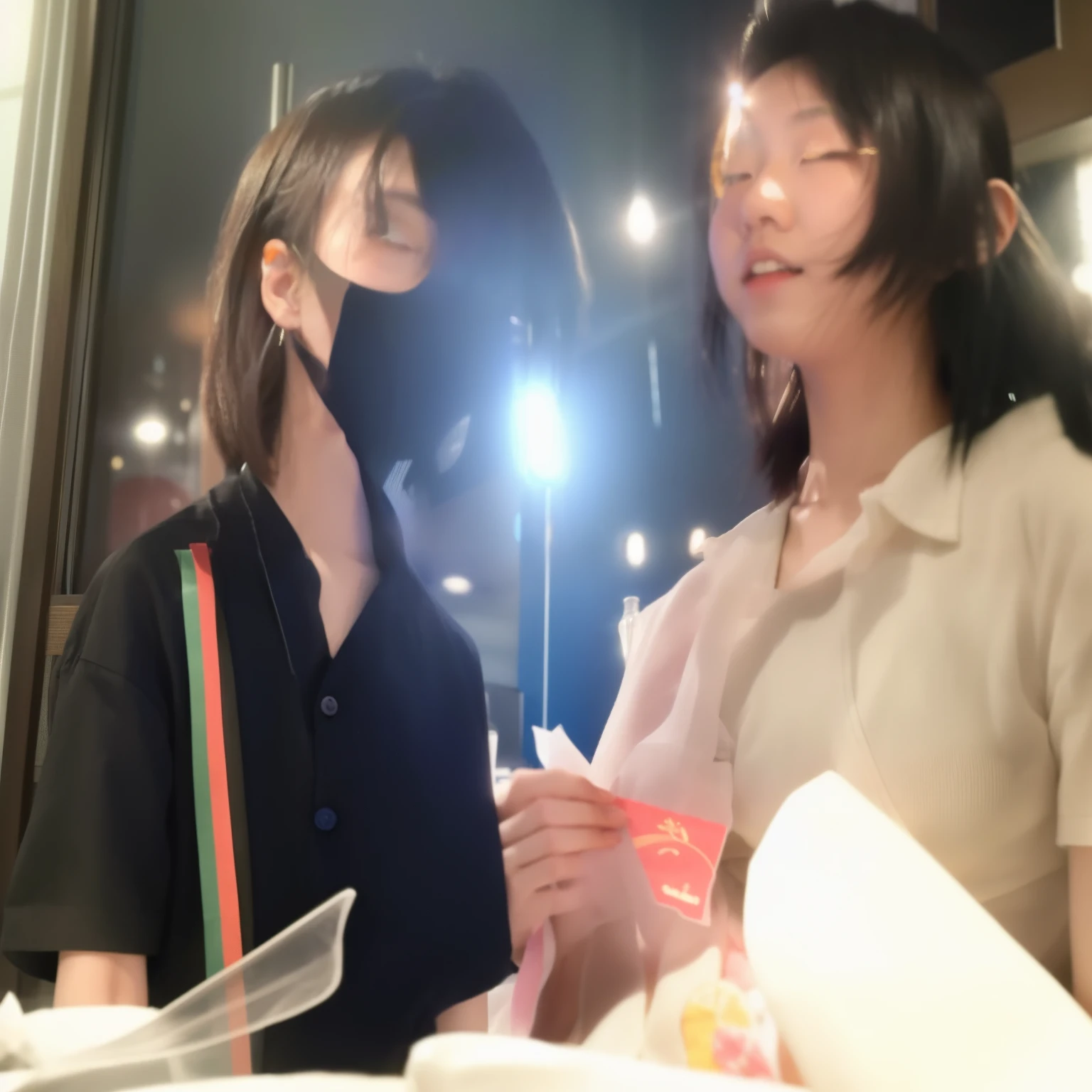 1girl, Chinese girl, 21-years-old, solo, arms behind, 3/4 shot, young sensual gravure idol, young pretty gravure idol, realistic, best quality, instgram, bare shoulders, white shirt, short hair