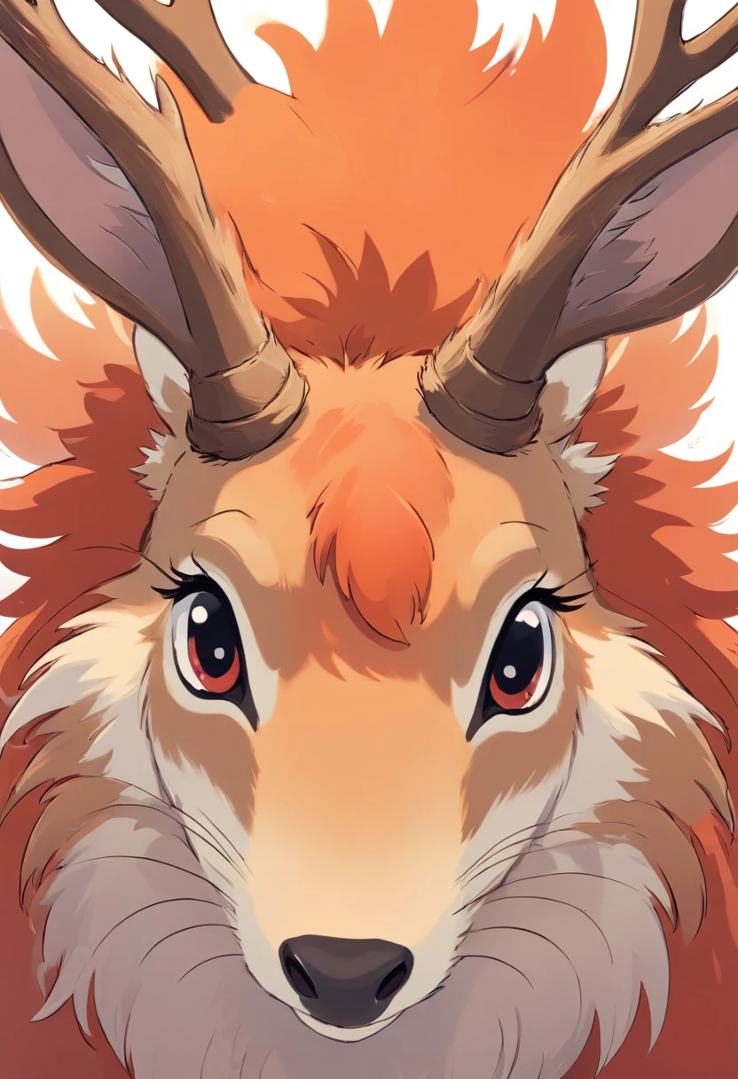 Capture a close-up shot of a Christmas reindeer’s fur, highlighting its texture, color variations, and seasonal adaptation