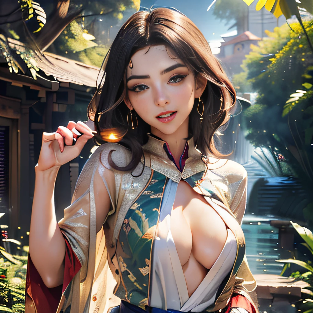 sfw, (Extremely detailed 8k wallpaper:2), (photo:2), (soigne Beautiful girl:2), (gives a lecture to friends:2), detailed (Face and eyes), (hyper realistic:1), (highly detailed:1), (epic realistic:1), rim light, (maximum details:1), cozy, (fullbody:1.0), (looking at viewer:2), (Woman's Attractive Qualities:2), (Attractive Woman:2), (Attractive:2), Smile, Intelligence, Empathy, Gracefulness, Sense of Style, Fitness, Grooming, Optimism, (Sensitivity:2), Sincerity, Romantic Gestures, Playfulness, Fashion Sense, (Sensuality:2), Charm, Modesty, Thoughtfulness, (Femininity:1), Flirtatiousness, Warmth, (Physical attractiveness:2), A beautiful smile, A love of life, strength and power, vulnerability, curiosity, wonder, love, (nature background:2), kawaii, waifu, Beautiful breasts, (attractive body:2), (Beautiful body:2), Beautiful pose, attractive pose, (Beautiful legs:1.0), (spread legs:1.0), (Beautiful clothes:1), (classic clothes:2), (elegant clothes:2), (European clothes:2), detailed clothes, (skirt:1), (blouse:1), (provocative pose)