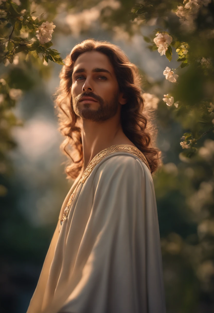 jesus em meio a uma tempestade, obra-prima, melhor qualidade, alta qualidade, papel de parede 8k de unidade CG extremamente detalhado, fotografia premiada, Bokeh, Depth of Field, HDR, bloom, chromatic aberration, fotorrealista, extremamente detalhado, trending on ArtStation, trend at CGSociety, intrincado, alto detalhe, dramatic, arte no meio da jornada, volumeric lighting