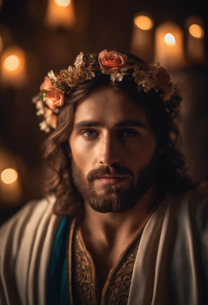jesus em meio a uma tempestade, obra-prima, melhor qualidade, alta qualidade, papel de parede 8k de unidade CG extremamente detalhado, fotografia premiada, Bokeh, Depth of Field, HDR, bloom, chromatic aberration, fotorrealista, extremamente detalhado, trending on ArtStation, trend at CGSociety, intrincado, alto detalhe, dramatic, arte no meio da jornada, volumeric lighting