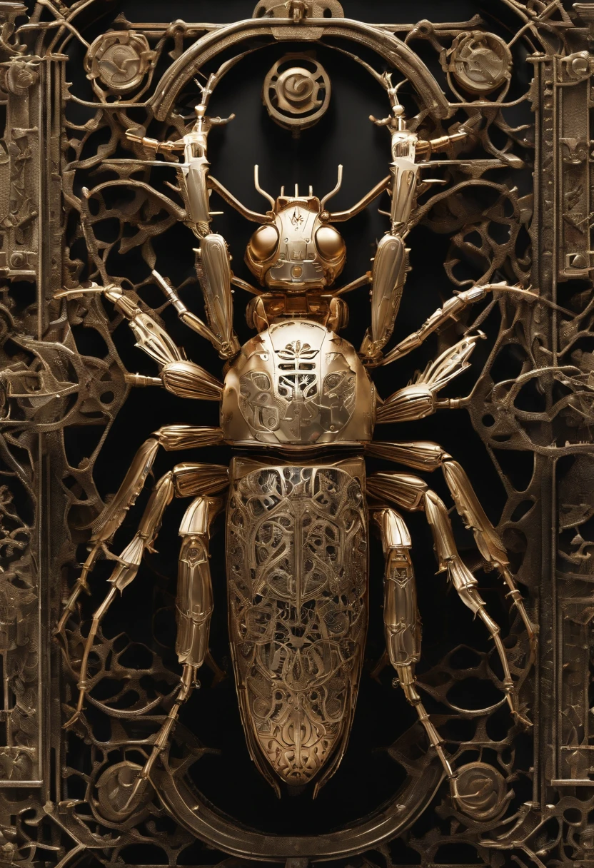 Visualize a mesmerizing and highly detailed mechanical bug, a masterpiece of intricate design. Zoom in on micro-details, capturing the precision of each gear, the delicacy of articulated limbs, and the complexity of its internal machinery.
Highlight the exquisite craftsmanship in the bug's metallic exoskeleton, showcasing intricate patterns and textures that add depth and visual interest. Emphasize the precision of its movements, whether it's the subtle flexing of joints or the intricate coordination of its mechanical wings.
Consider the lighting, allowing it to play a crucial role in accentuating the micro-details. Use shadows and highlights to bring out the depth and complexity of the mechanical bug's design, creating a visually captivating interplay of light and shadow.
Imagine the bug in a context – perhaps it's perched on a detailed surface, crawling through a futuristic environment, or posed in a lifelike manner. Integrate elements that complement the mechanical bug's intricate nature and enhance its overall visual appeal.
This detailed prompt aims to inspire the creation of a highly detailed and incredibly intricate mechanical bug, focusing on micro-details to bring out the complexity and craftsmanship of its design.