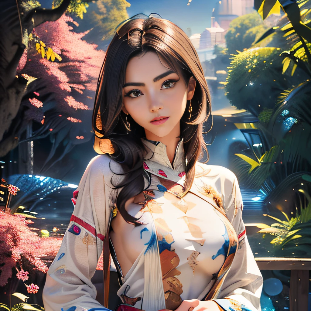 sfw, (Extremely detailed 8k wallpaper:2), (photo:2), (soigne Beautiful girl:2), (gives a lecture to friends:2), detailed (Face and eyes), (hyper realistic:1), (highly detailed:1), (epic realistic:1), rim light, (maximum details:1), cozy, (fullbody:1.3), (looking at viewer:2), (Woman's Attractive Qualities:2), (Attractive Woman:2), (Attractive:2), Smile, Intelligence, Empathy, Gracefulness, Sense of Style, Fitness, Grooming, Optimism, (Sensitivity:2), Sincerity, Romantic Gestures, Playfulness, Fashion Sense, (Sensuality:2), Charm, Modesty, Thoughtfulness, (Femininity:1), Flirtatiousness, Warmth, (Physical attractiveness:2), A beautiful smile, A love of life, strength and power, vulnerability, curiosity, wonder, love, (nature background:2), kawaii, waifu, Beautiful breasts, (attractive body:2), (Beautiful body:2), Beautiful pose, attractive pose, (Beautiful legs:1.0), (spread legs:1.0), (Beautiful clothes:1), (classic clothes:2), (elegant clothes:2), (European clothes:2), detailed clothes, (skirt:1), (blouse:1), (provocative pose)