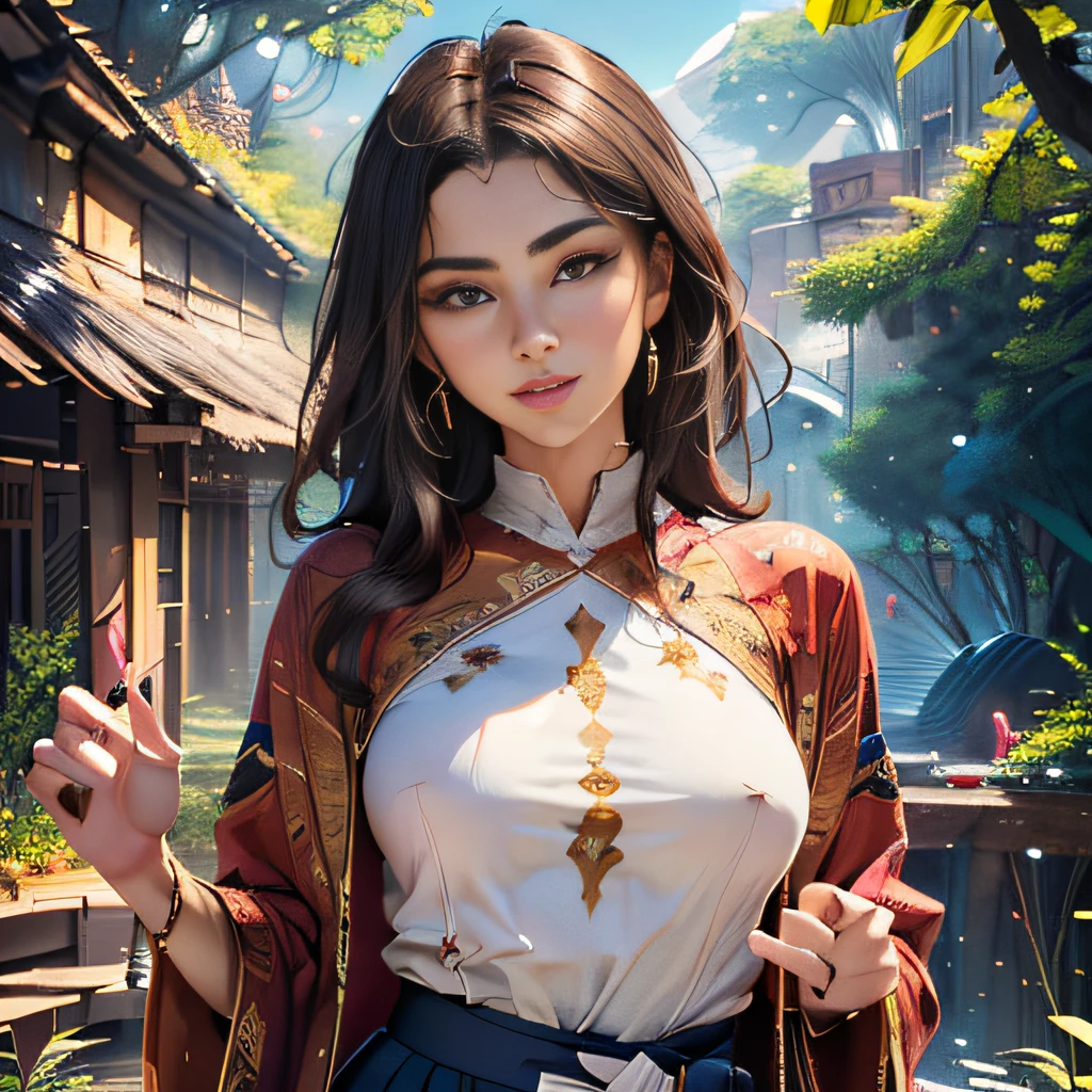 sfw, (Extremely detailed 8k wallpaper:2), (photo:2), (soigne Beautiful girl:2), (gives a lecture to friends:2), detailed (Face and eyes), (hyper realistic:1), (highly detailed:1), (epic realistic:1), rim light, (maximum details:1), cozy, (fullbody:1.3), (looking at viewer:2), (Woman's Attractive Qualities:2), (Attractive Woman:2), (Attractive:2), Smile, Intelligence, Empathy, Gracefulness, Sense of Style, Fitness, Grooming, Optimism, (Sensitivity:2), Sincerity, Romantic Gestures, Playfulness, Fashion Sense, (Sensuality:2), Charm, Modesty, Thoughtfulness, (Femininity:1), Flirtatiousness, Warmth, (Physical attractiveness:2), A beautiful smile, A love of life, strength and power, vulnerability, curiosity, wonder, love, (nature background:2), kawaii, waifu, Beautiful breasts, (attractive body:2), (Beautiful body:2), Beautiful pose, attractive pose, (Beautiful legs:1.0), (spread legs:1.0), (Beautiful clothes:1), (classic clothes:2), (elegant clothes:2), (European clothes:2), detailed clothes, (skirt:1), (blouse:1), (provocative pose)