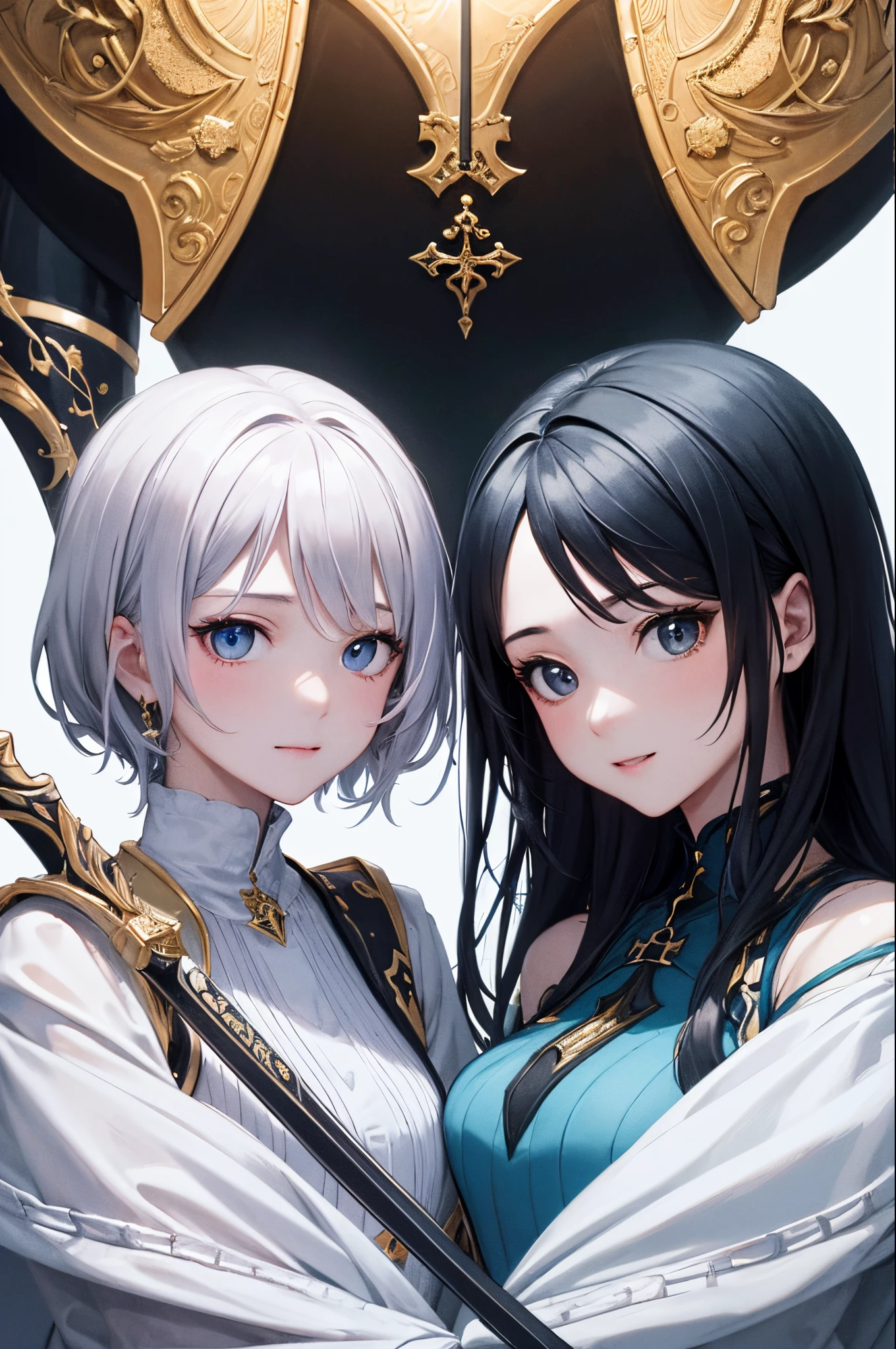 top-quality、Top image quality、masterpiece、超A high resolution、android beautiful girl、, Cybersuit glowing black, The source of the red energy in the chest、Yellow head hair、short-haired,Blue eyes、A slender、Gentle smile、The face is depicted in detail、The eyes are very detailed、The clothes are also depicted in detail、hiquality、Beautiful Art、Fantastic Universe、Elaborate design、more background、Fight with a great sword、Soio、Knights、animesque、illustratio、Full body front