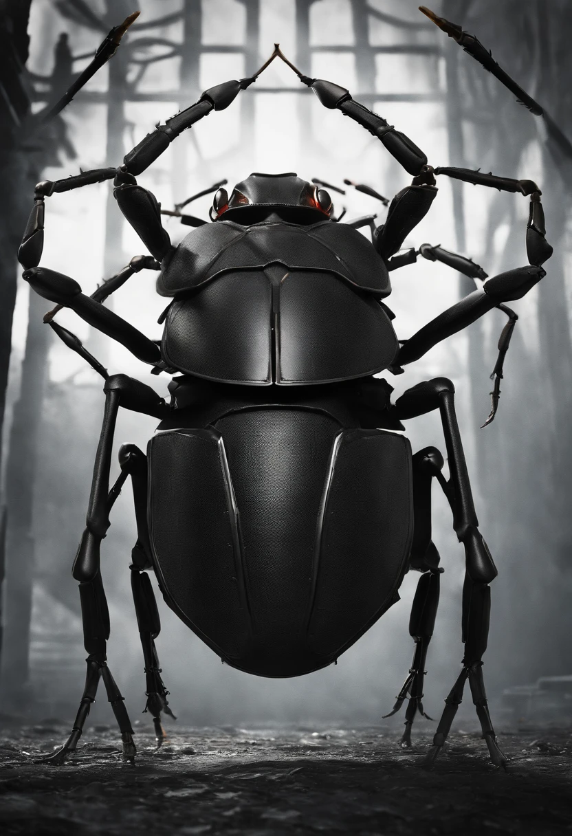 Imagine a chilling and highly detailed mechanical bug designed for a nefarious purpose – a murdering bug. Zoom in on micro-details, capturing the sinister intricacies of its design, from razor-sharp appendages to stealthy mechanisms meant for subterfuge.
Highlight the malevolence in the bug's metallic exoskeleton, incorporating dark and foreboding textures that convey a sense of danger. Emphasize the precision of its movements, showcasing how it maneuvers with deadly accuracy and efficiency.
Consider the lighting, using shadows to accentuate the ominous nature of the murdering bug. Use stark contrasts to create an eerie atmosphere, where every detail of its menacing design is highlighted in a way that adds to the overall sense of threat.
Place the bug in a context that amplifies its sinister purpose – perhaps it's lurking in the shadows of a dimly lit alley, poised to strike, or navigating a high-tech facility with a stealthy intent. Integrate elements that enhance the bug's murderous nature and create a visually unsettling scene.
This detailed prompt aims to inspire the creation of a highly detailed and menacing mechanical bug designed for nefarious deeds, focusing on micro-details to convey its lethal precision and chilling presence.
