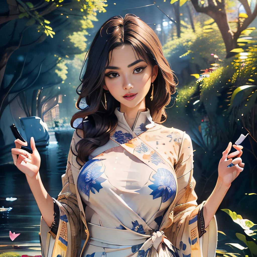 sfw, (Extremely detailed 8k wallpaper:2), (photo:2), (soigne Beautiful girl:2), (gives a lecture to friends:2), detailed (Face and eyes), (hyper realistic:1), (highly detailed:1), (epic realistic:1), rim light, (maximum details:1), cozy, (fullbody:1.0), (looking at viewer:2.0), (Woman's Attractive Qualities:2), (Attractive Woman:2), (Attractive:2), Smile, Intelligence, Empathy, Gracefulness, Sense of Style, Fitness, Grooming, Optimism, (Sensitivity:2), Sincerity, Romantic Gestures, Playfulness, Fashion Sense, (Sensuality:2), Charm, Modesty, Thoughtfulness, (Femininity:1), Flirtatiousness, Warmth, (Physical attractiveness:2), A beautiful smile, A love of life, strength and power, vulnerability, curiosity, wonder, love, (nature background:2), kawaii, waifu, Beautiful breasts, (attractive body:2), (Beautiful body:2), Beautiful pose, attractive pose, (Beautiful legs:1.0), (spread legs:1.0), (Beautiful clothes:1), (classic clothes:2), (elegant clothes:2), (European clothes:2), detailed clothes, (skirt:1), (blouse:1), (provocative pose)