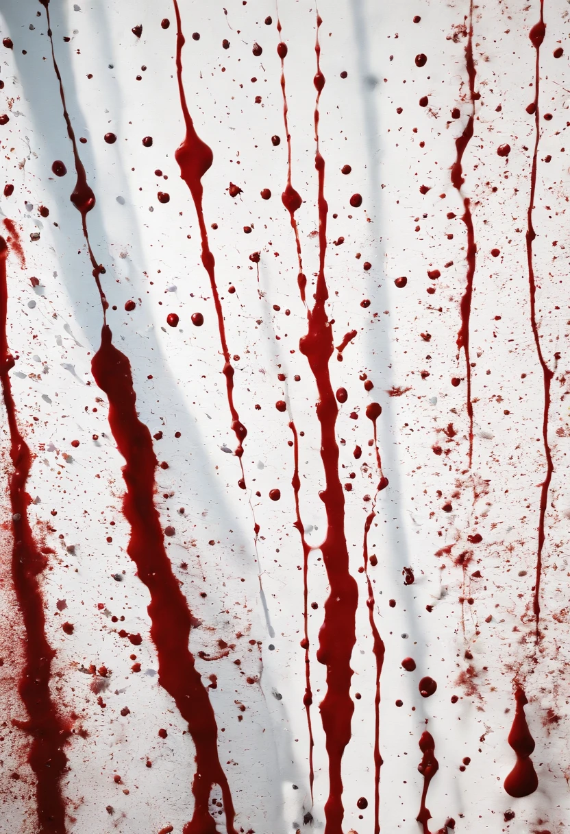 An artistic photo of a blood spatter pattern on a white wall,original,michael c hall