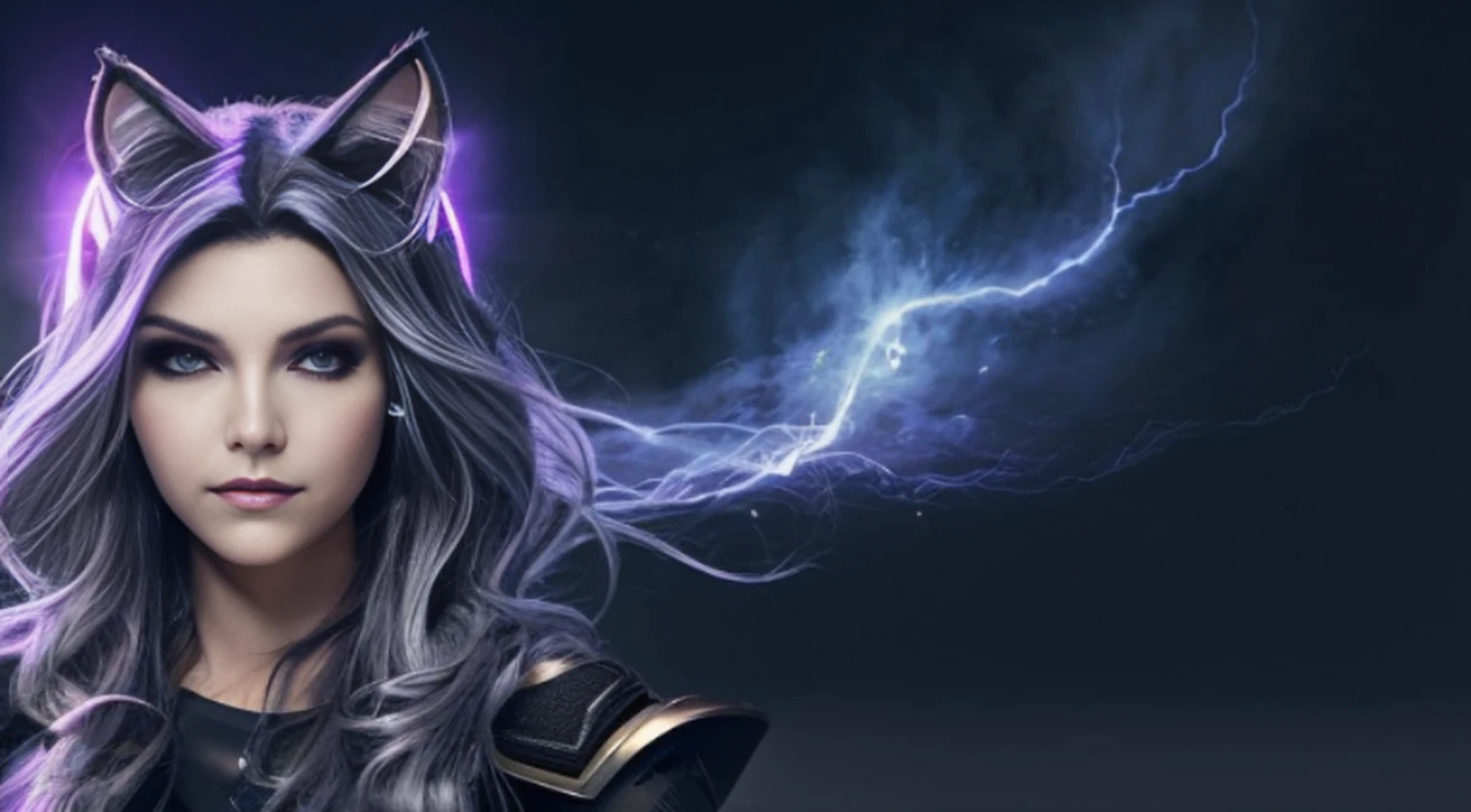A palavra "lux" escrita em primeiro plano, ((Ahri de League of Legends, Ultra realista)), (((corpo inteiro))), ((perfect hands)), Usando a Arma Samurai, fundo antigo, elegante, gray and black smoke, atordoante, hyper realistic, octan render, surrounded by the effect of smoke and lightning, Estilo League of Legends, fundo antigo, elegante, deslumbrante, (papel de parede), arte conceitual, detalhes intrincados, altamente detalhado, ((cinemactic)), Dramatic, (mais alta qualidade, Concedido, obra-prima:1.5), (fotorrealista:1.5), fotografia, Realistic photo, Nikon, Luz Natural, 4k, highes definition, XF IQ4, 150MP, 50 millimeters, ISO 1000 Certification, 1/Anos 250, Luz Natural, Adobe Lightroom, photolab, Photographic Affinity, PhotoDirector 365,