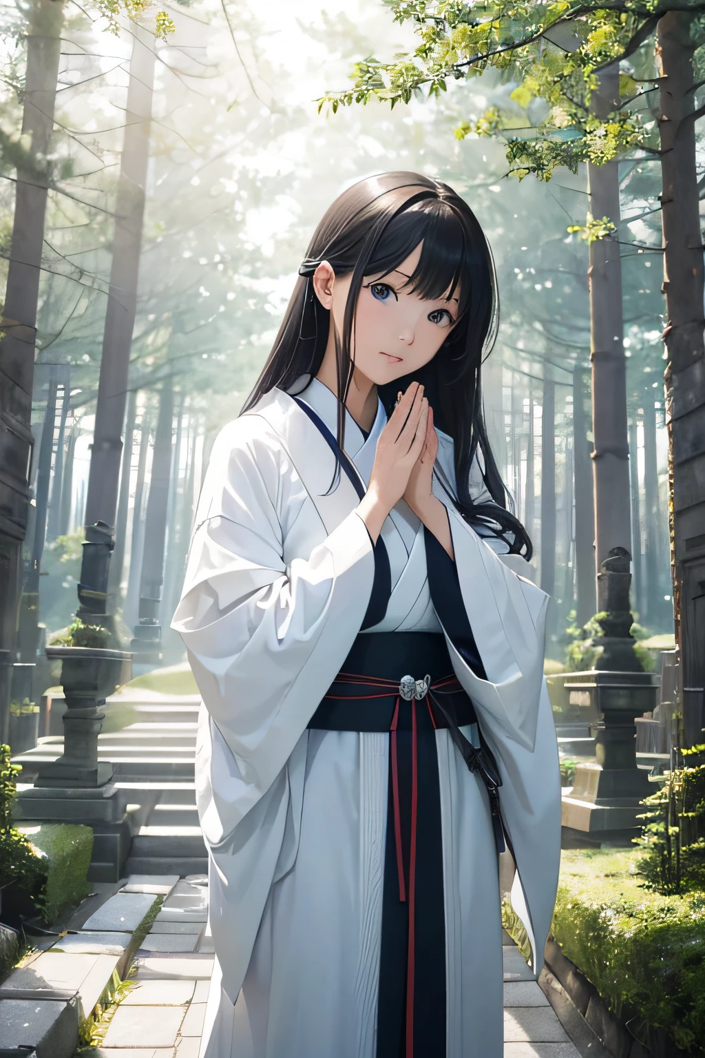 (masterpiece、high-level image quality、hightquality、Artistic Photography:1.10)、Exploring the Spirit World of Swedenborg、(Beautiful realistic Japan woman:1.6、Good looks,psychic)、explain the spirit world、masterpiece、Guardian spirits、Silver Birch's Spiritual Lessons、group soul、