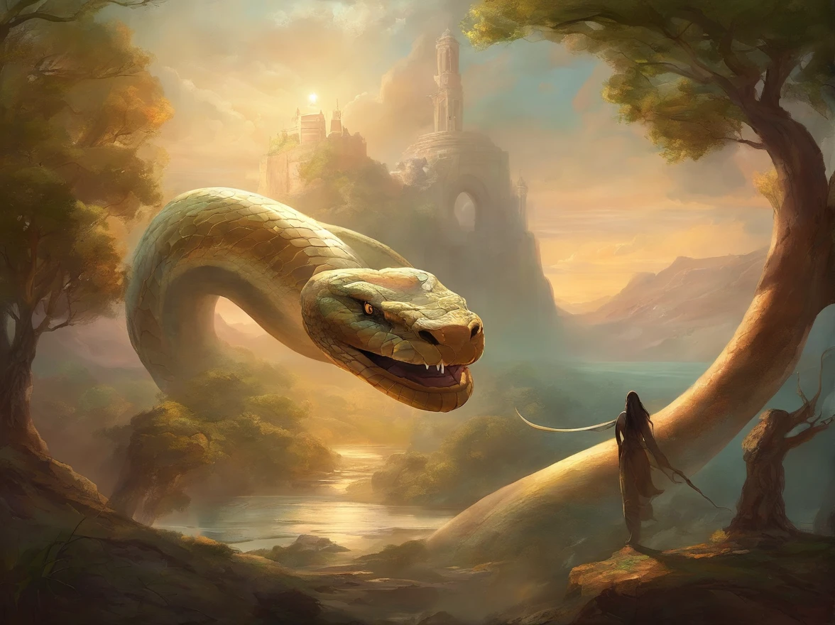 giant snake, greek mythology, python