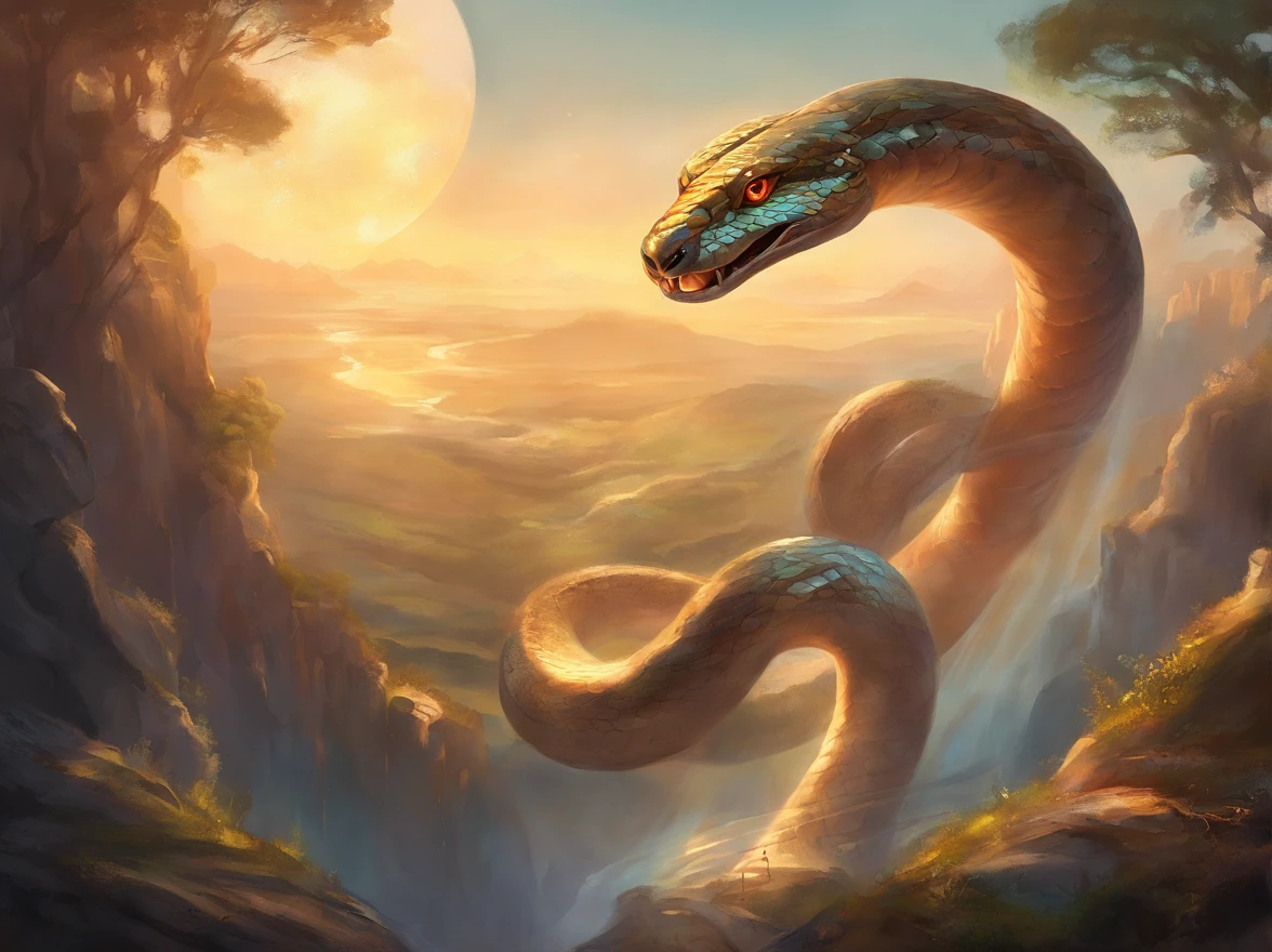 greek mythology snake, sunlight