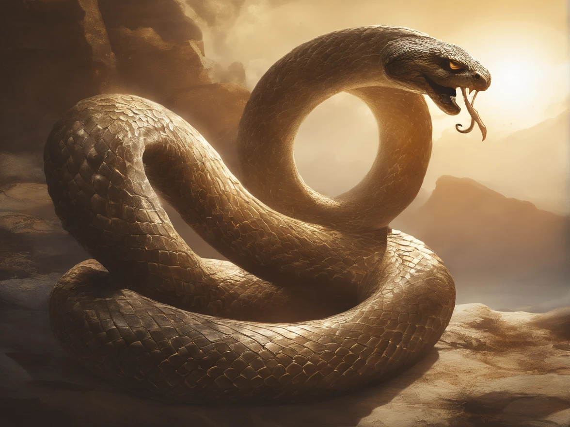 greek mythology snake, sunlight