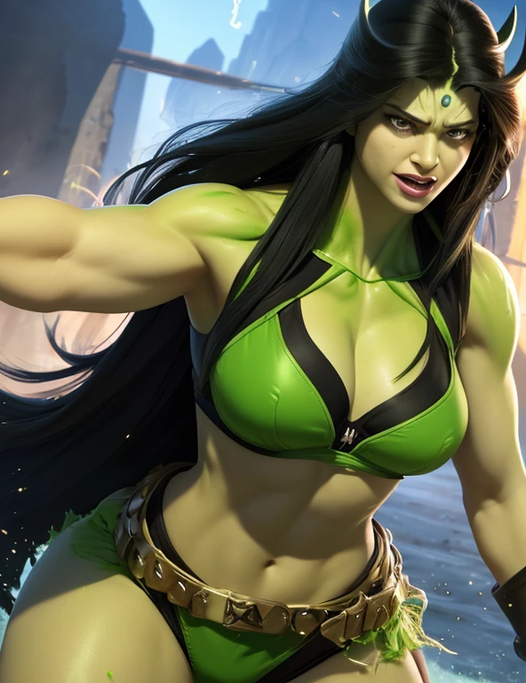 Your skin is capable of withstanding high temperatures and receiving great impacts without suffering injuries and lacerations.. What's More, She-Hulk's physiology is highly immune to Earthly diseases. Herdou o poder principal de seu primo: quanto mais raiva tem, mais forte fica, although on a much lower level than the Hulk.
