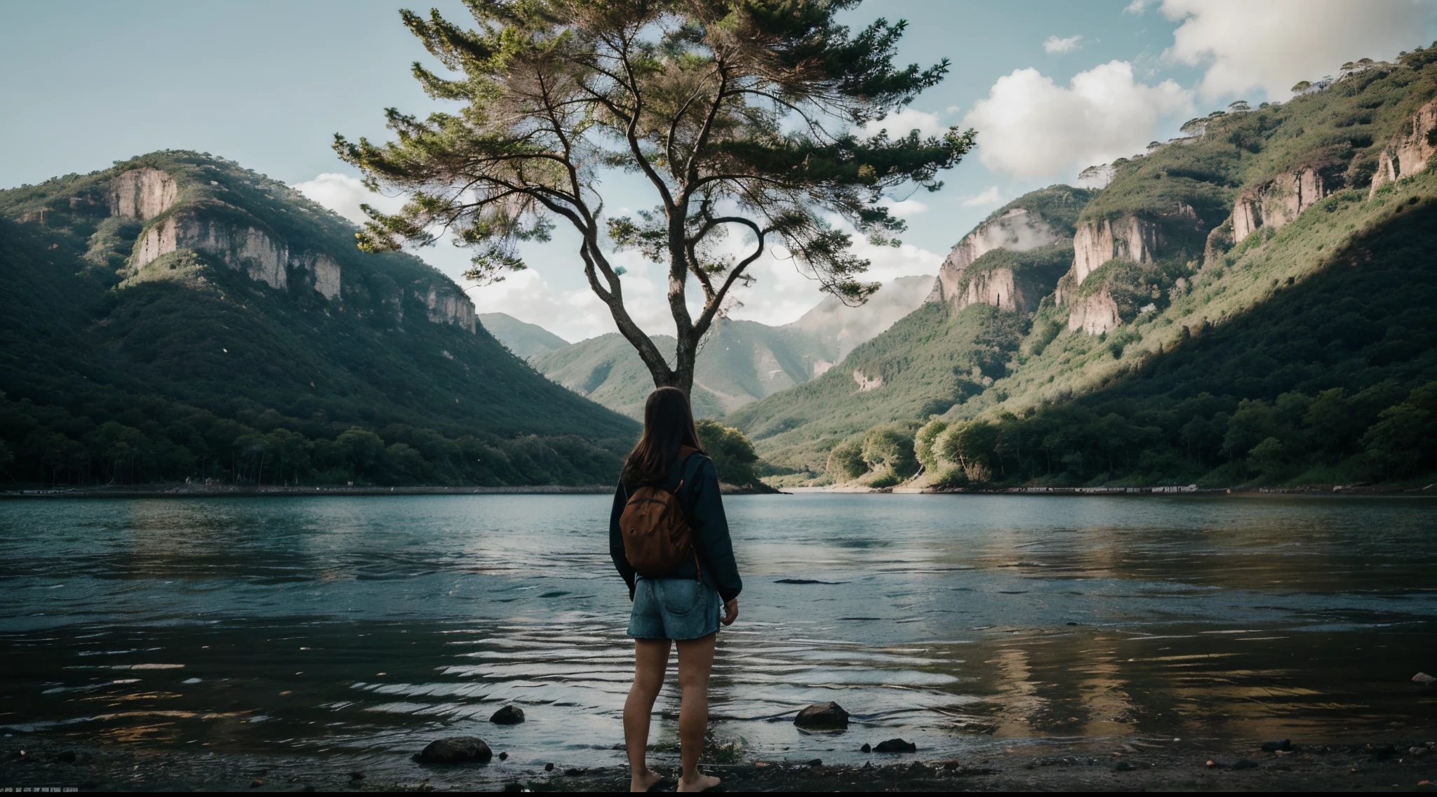 Quero uma imagem para wallpaper, que represente solitude, tranquilidade, foco, and strength