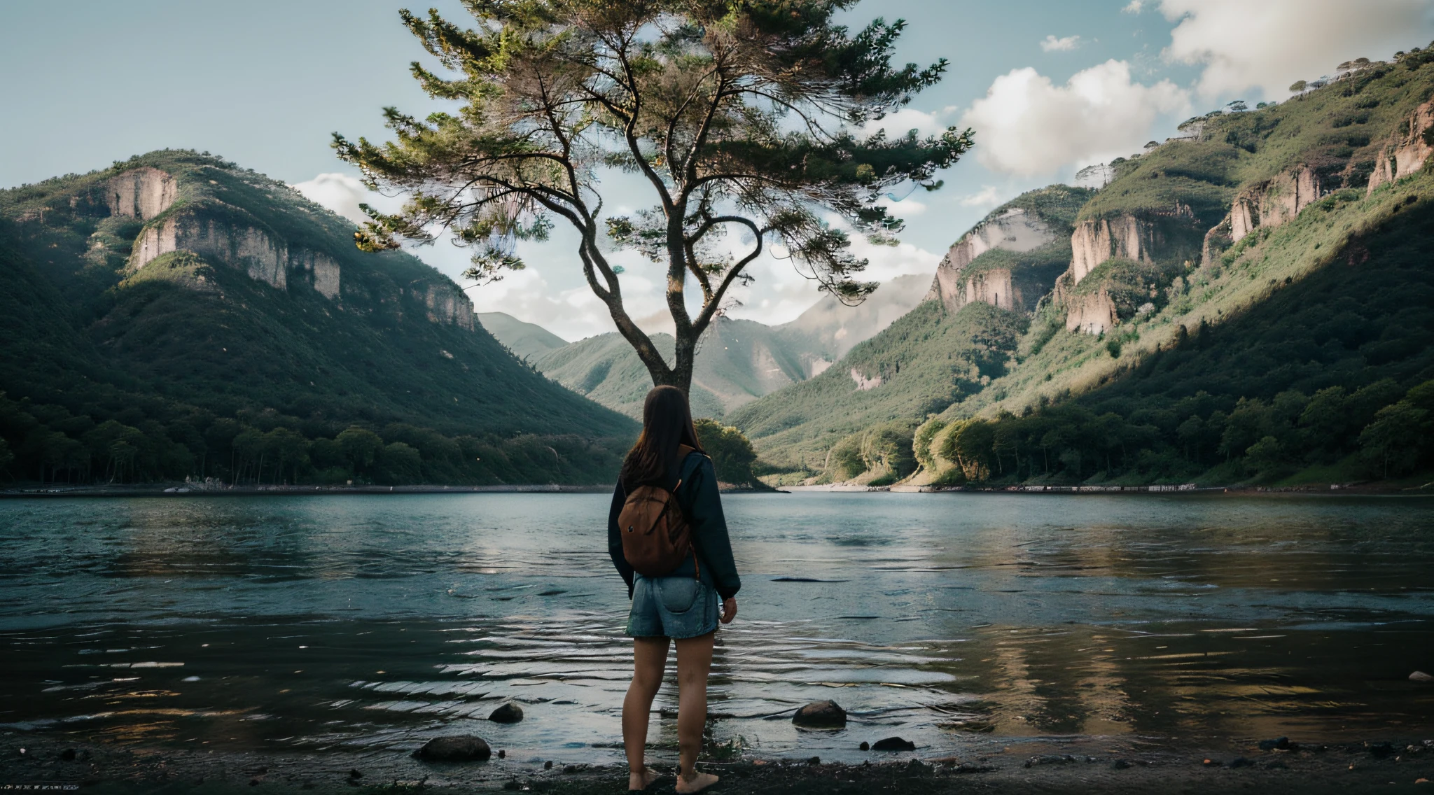 Quero uma imagem para wallpaper, que represente solitude, tranquilidade, foco, and strength