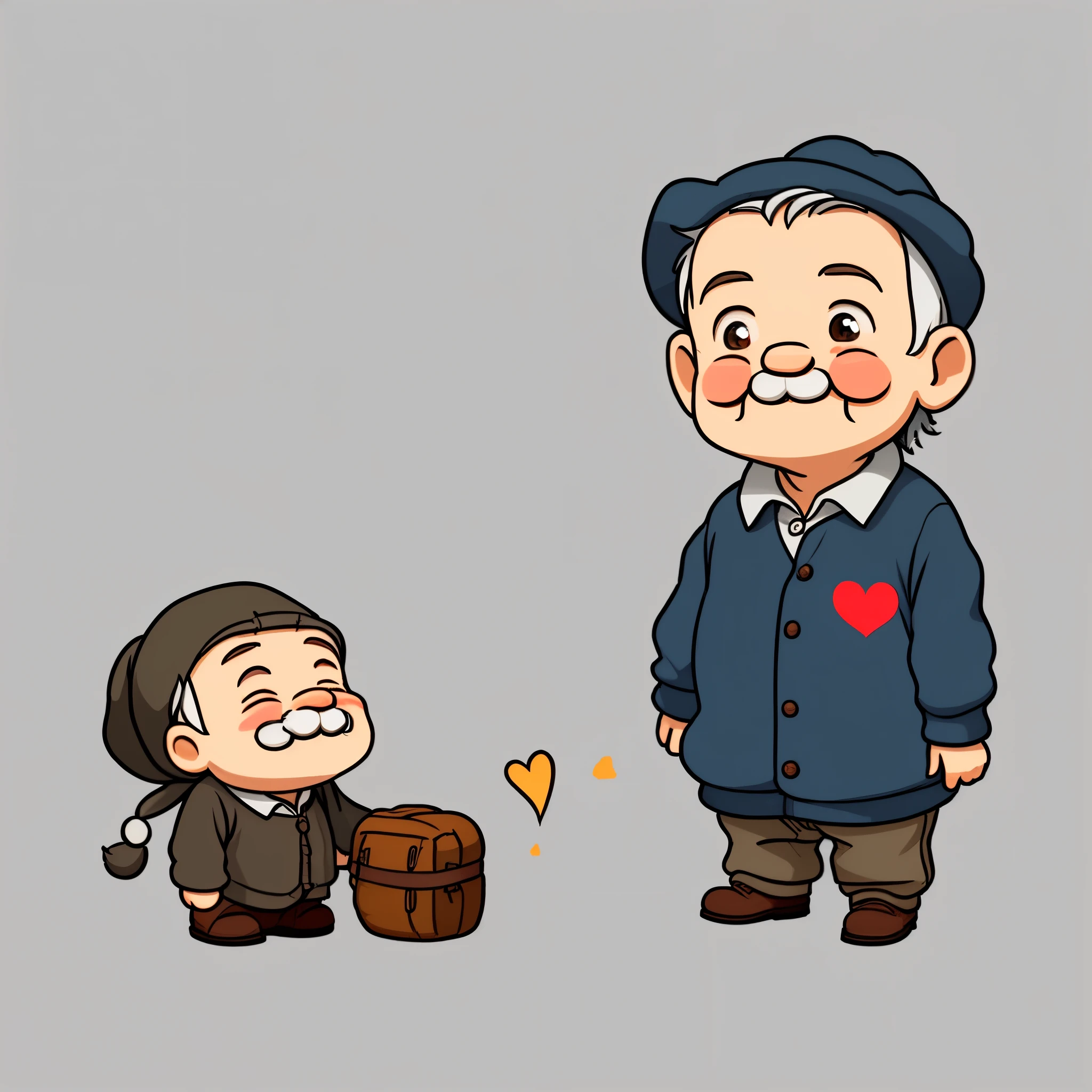 little old man,sticker