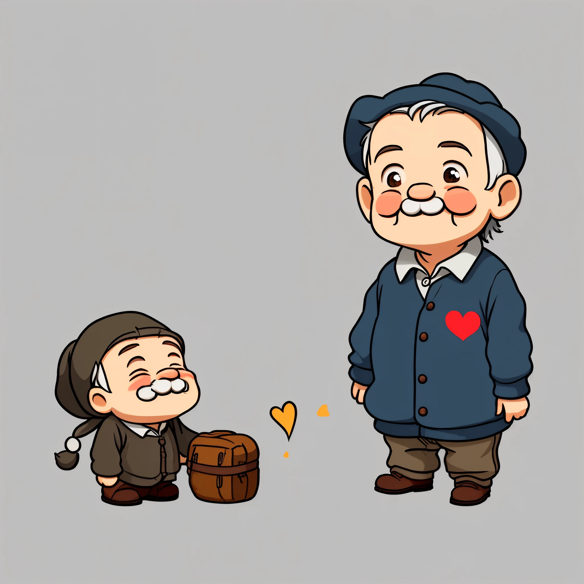 little old man,sticker