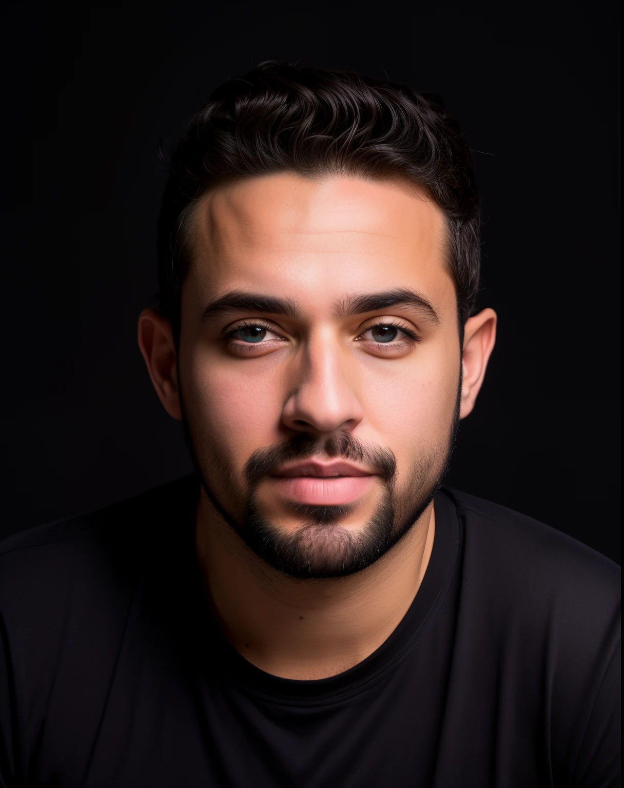 Homem com barba e camisa preta posando para foto, George em. Tsoukalos, Retrato de Danny Gonzalez, sebastian luca, Joel Torres, kris kuksi, Aves de Darnov, Alex Miranda, Sam Nassour, Rua Juliana, Cristiano Orrillo, Arte em primeiro plano : Eloy Morales, Artur Bordello