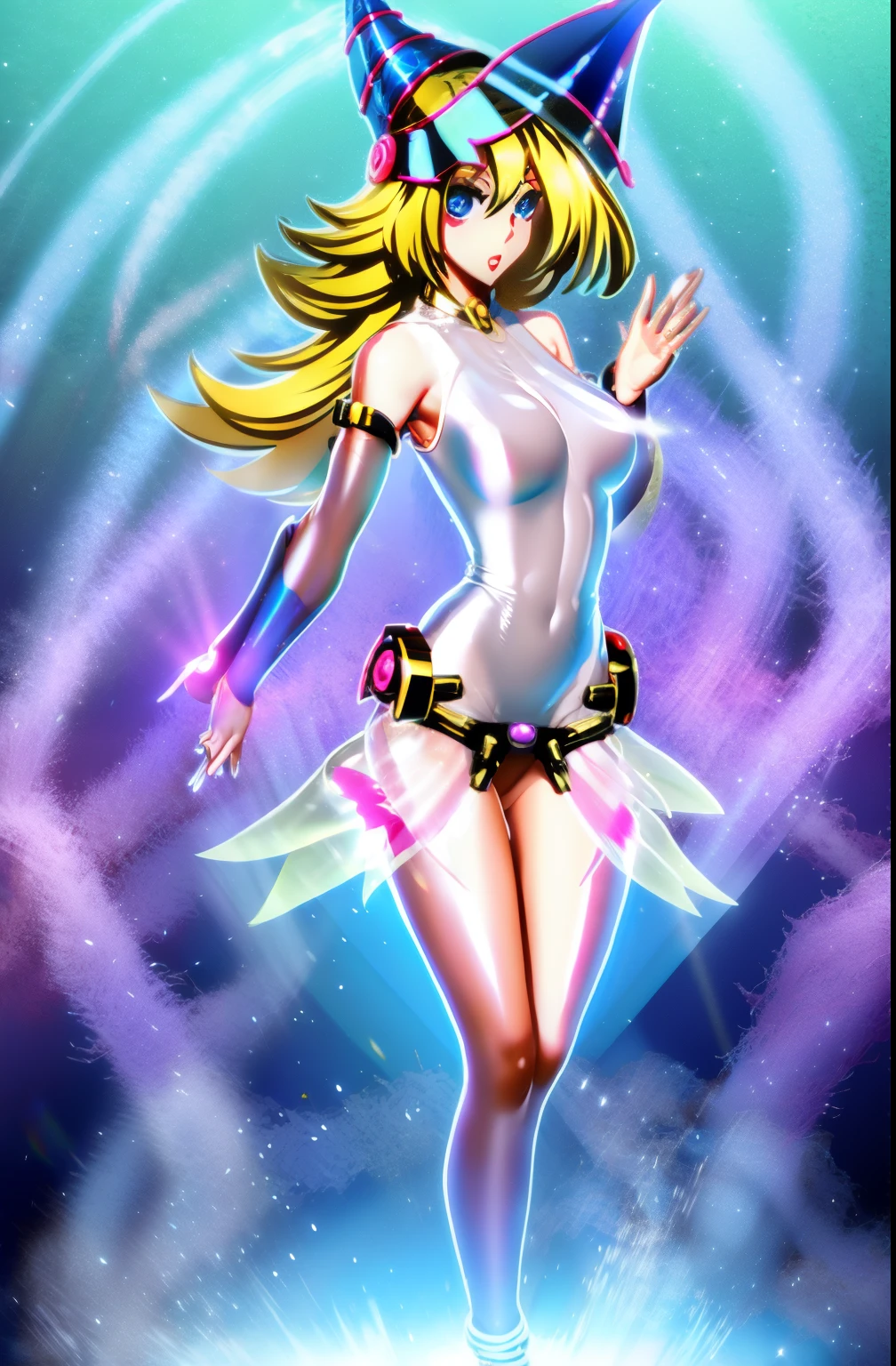 Dark Wizard Gils Translucent In Dress. Sujestiva y posando sexy