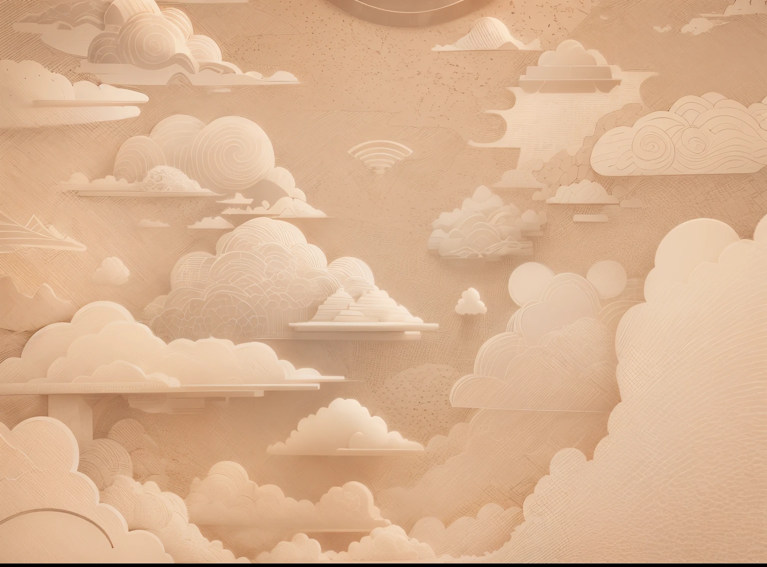 Auspicious clouds,3D style