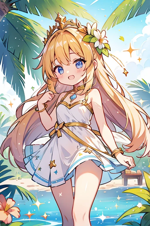 summer season goddess; glitter