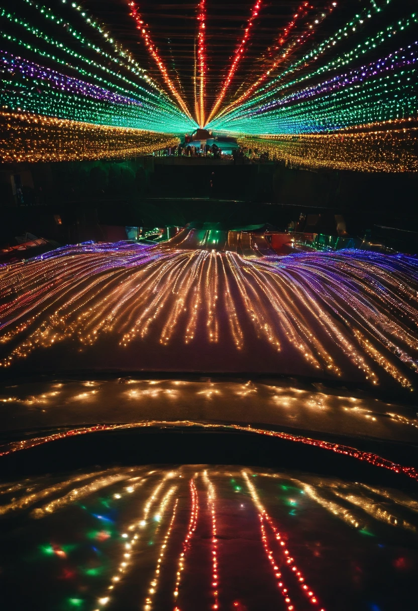 stunning christmas illuminations、Glowing lighting、illuminated tunnel、10 million LED lights shine、Seven colored lighting、Seven colored lighting、Seven colored lighting、Illuminated