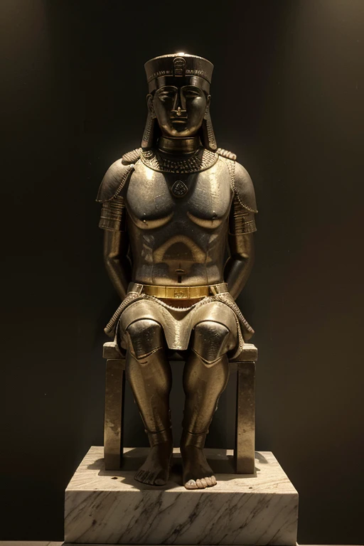 An image of Gudea, second in line to the Second Dynasty of Lagash, a Sumerian city-state located in modern-day Iraq. He ruled for more than fifteen years, approximately from 2141 to 2122 BC. C., and is considered one of the most important rulers in the history of Sumeria.