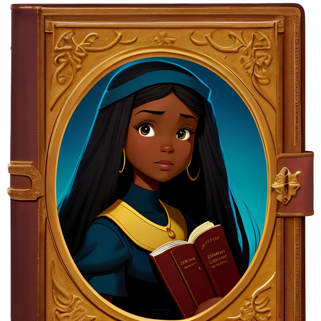Black woman with the bible cover of the Disney film