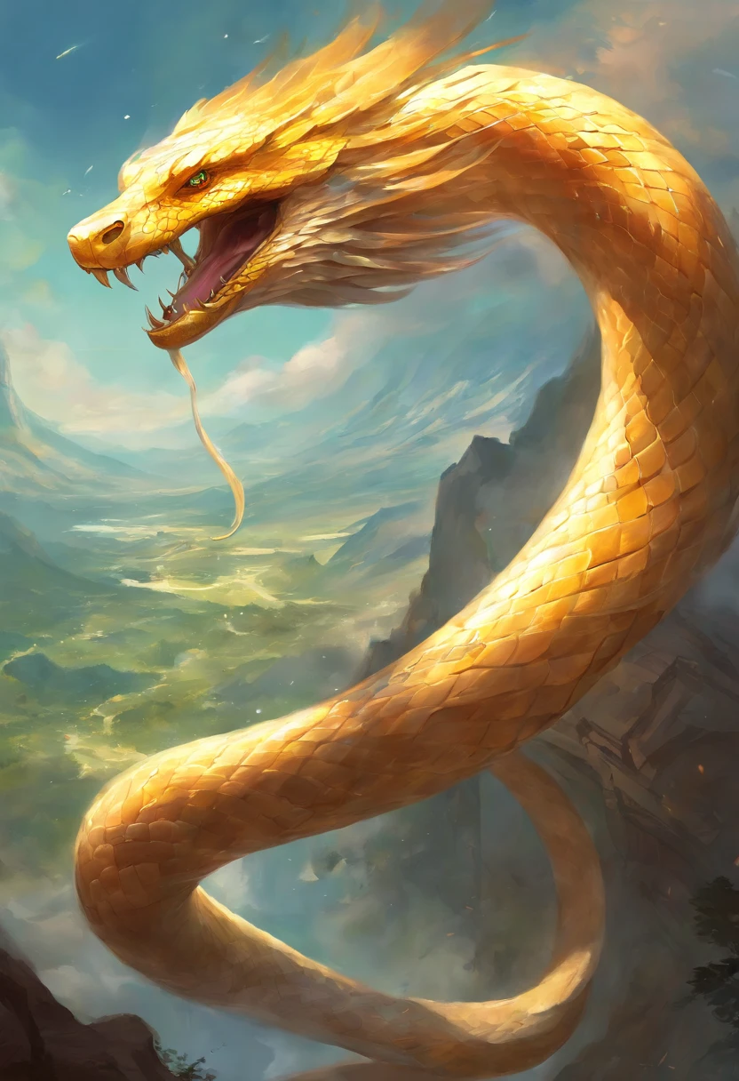 snake gliding